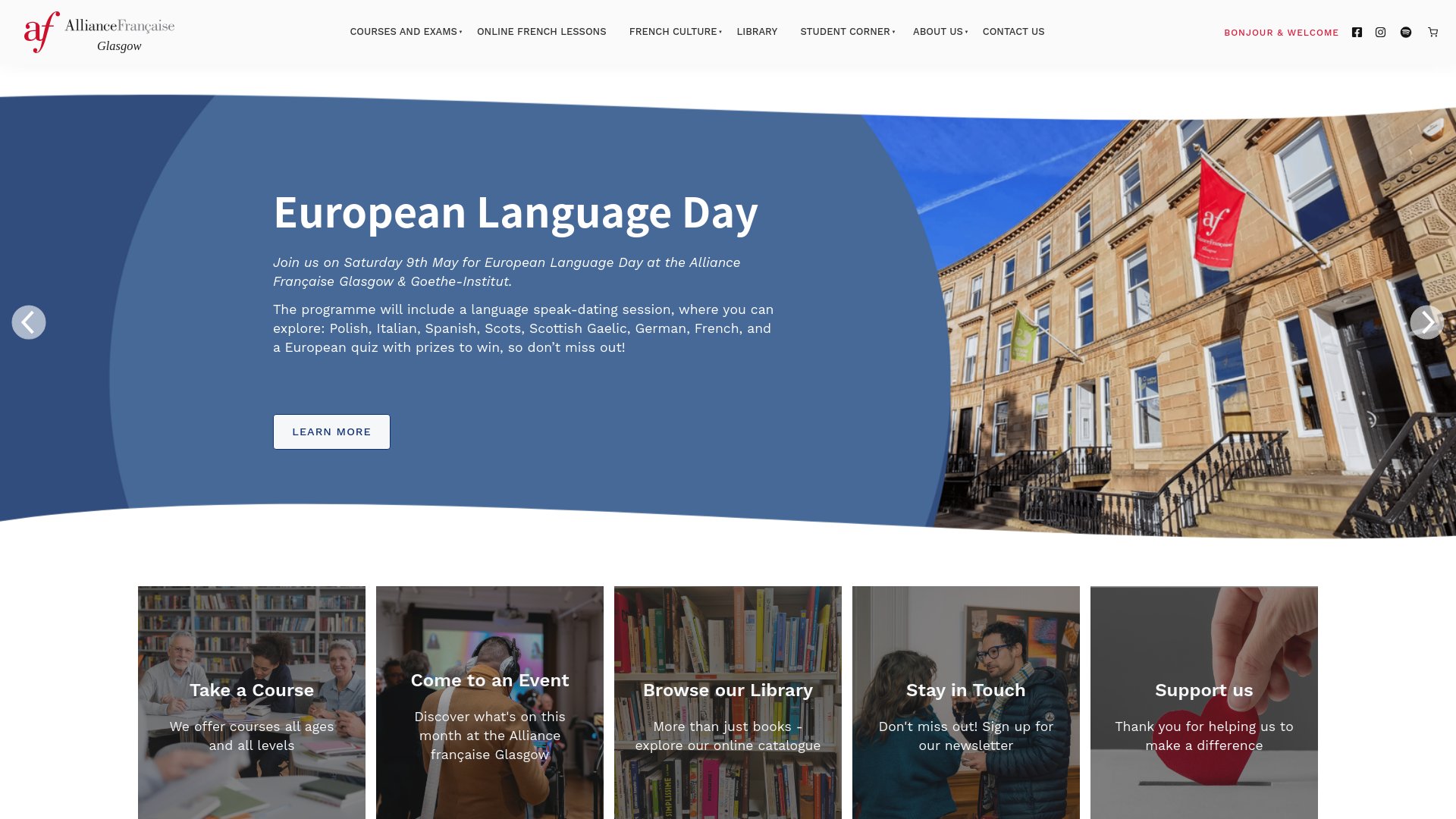 Website screenshot