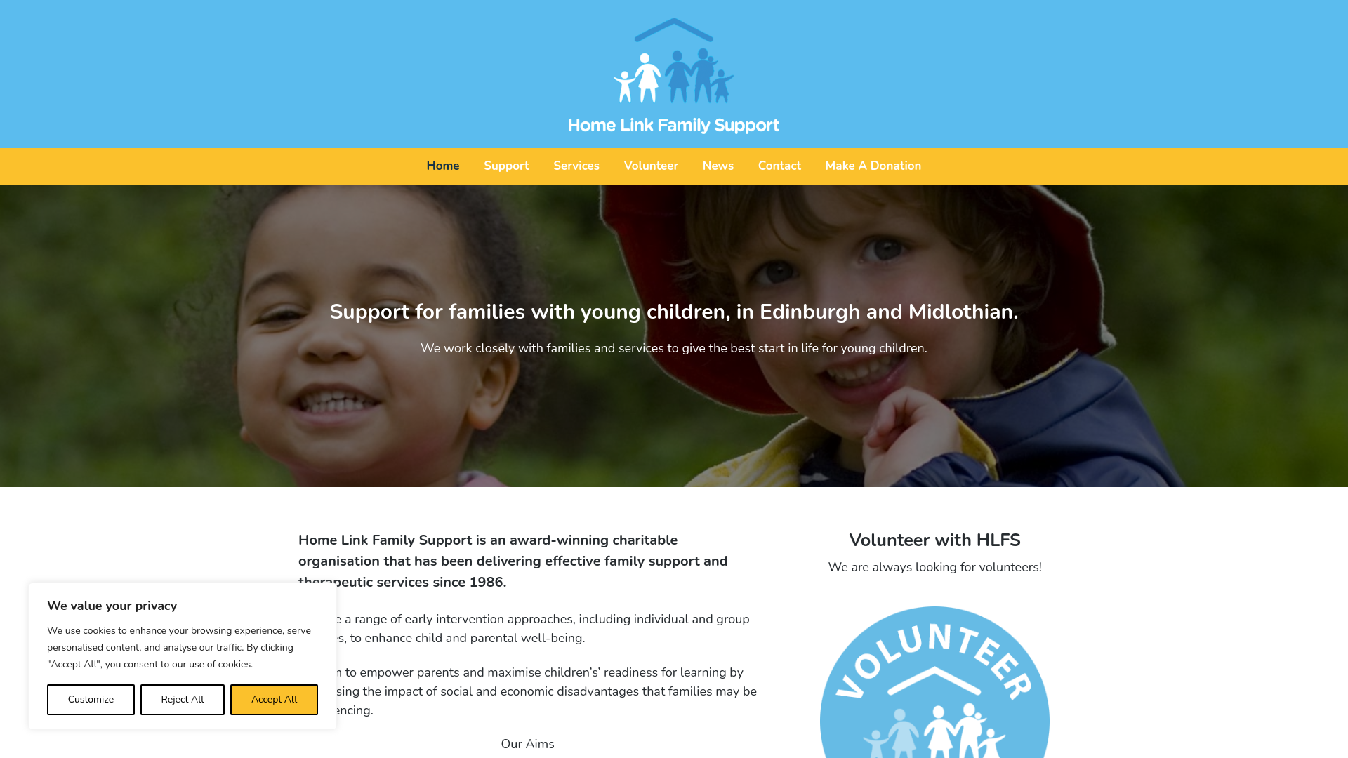 Website screenshot