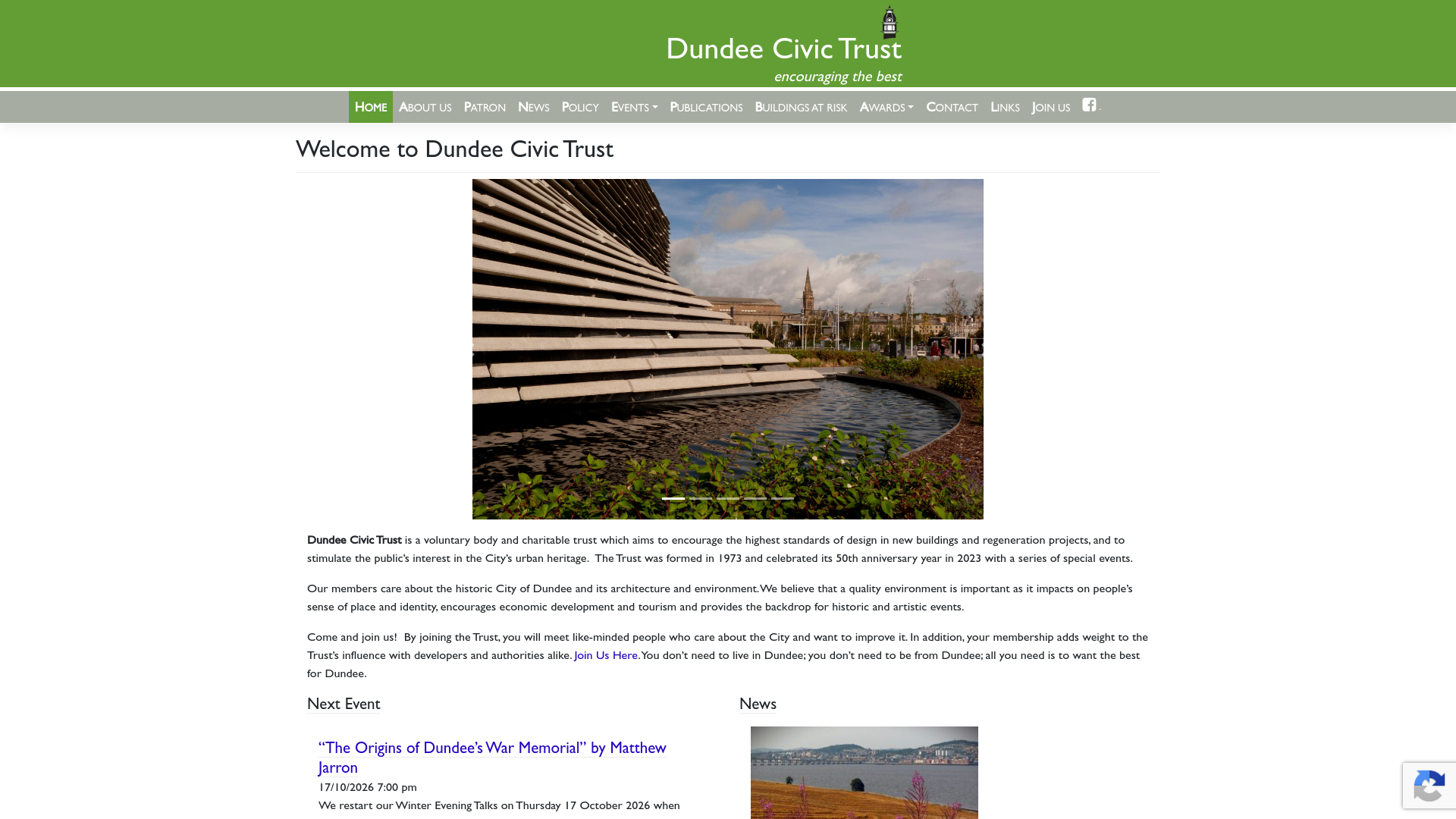 Website screenshot