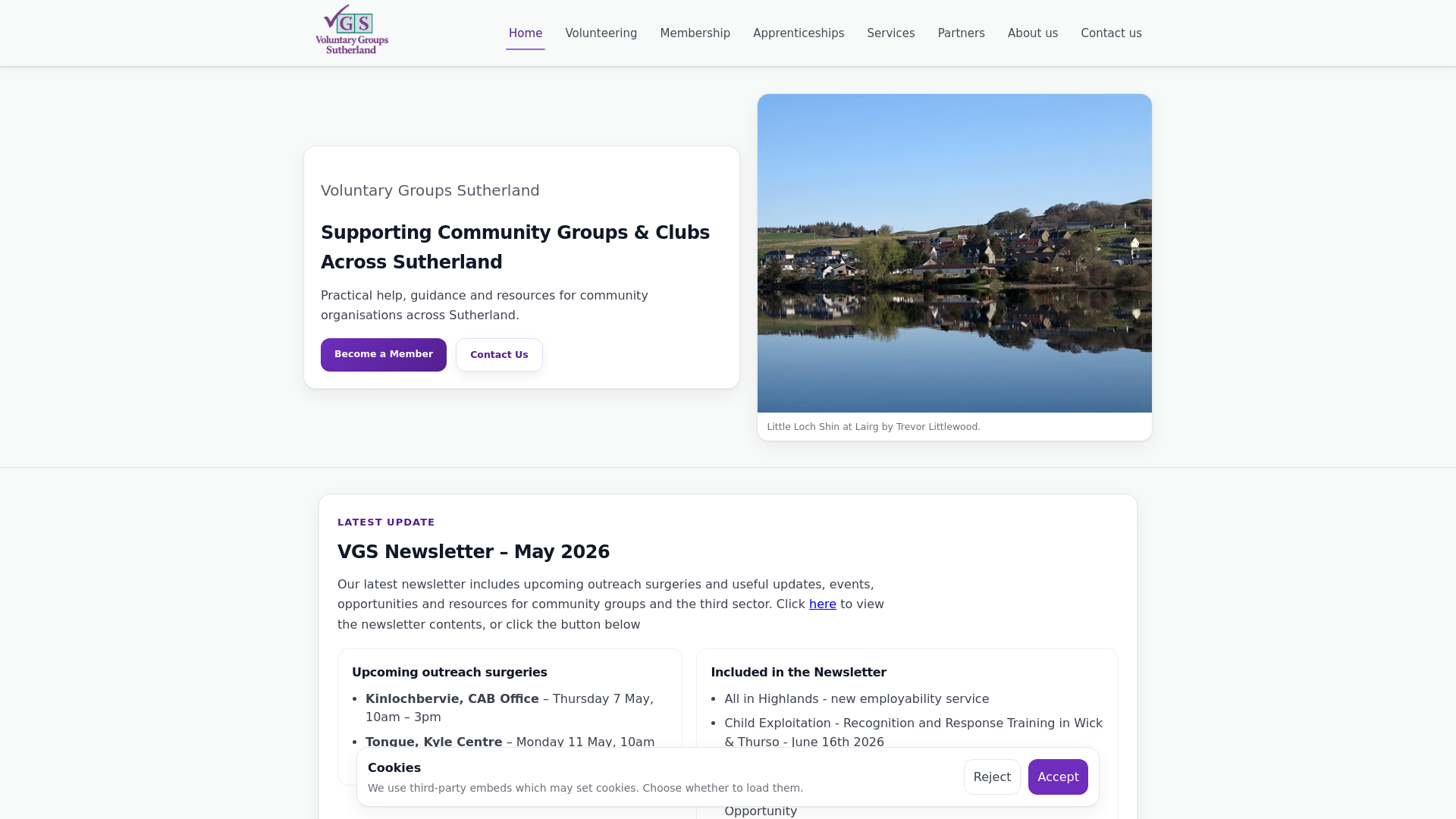 Website screenshot