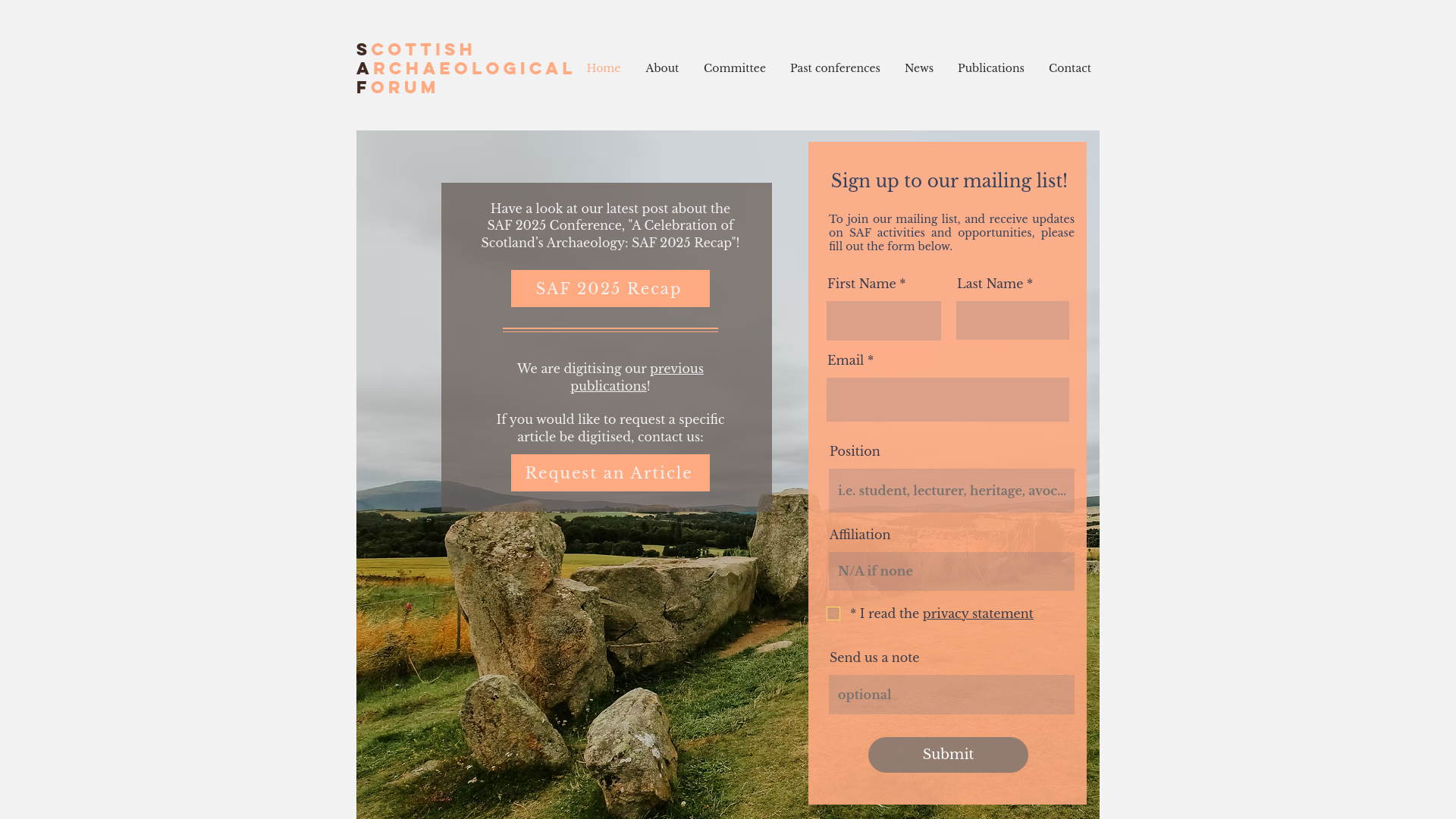 Website screenshot