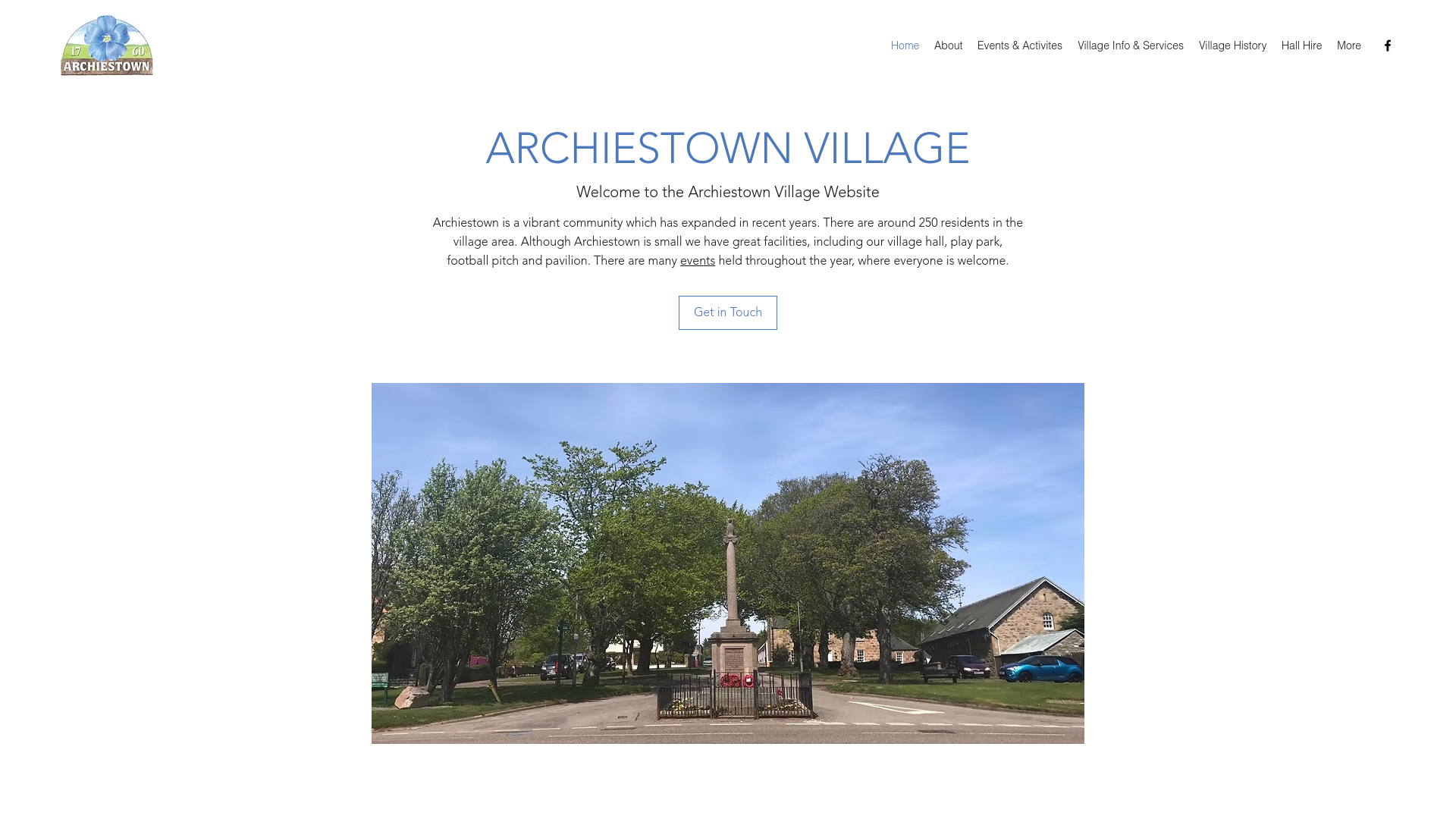 Website screenshot