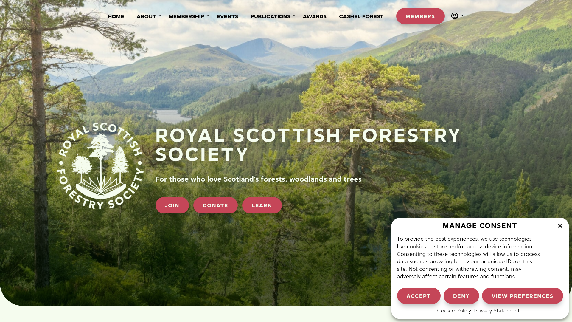 Website screenshot