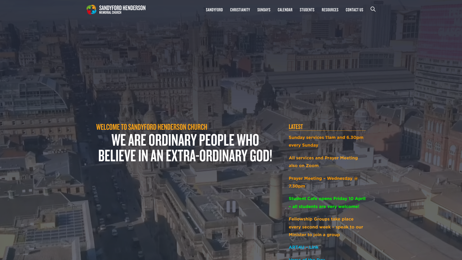 Website screenshot