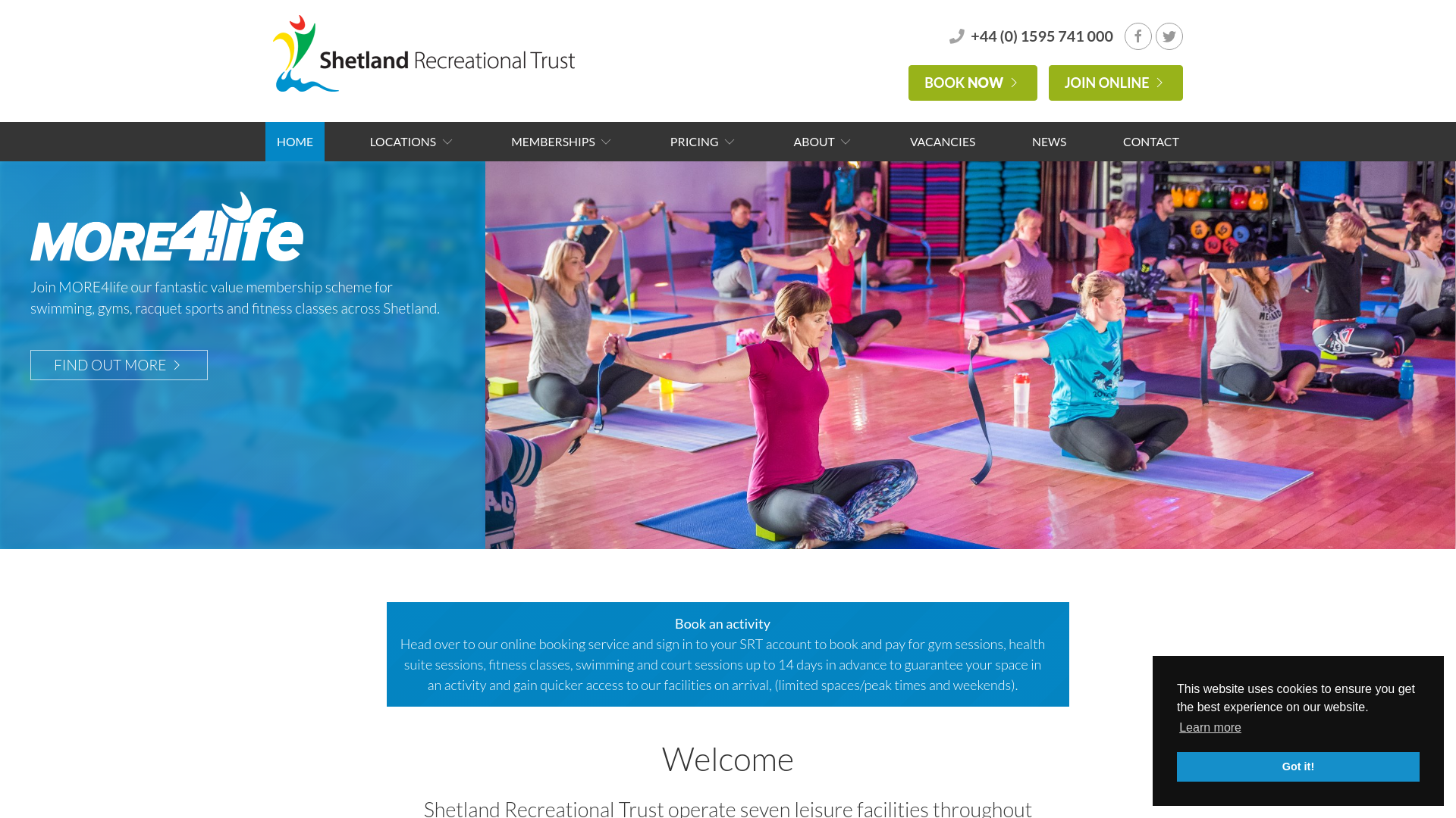 Website screenshot