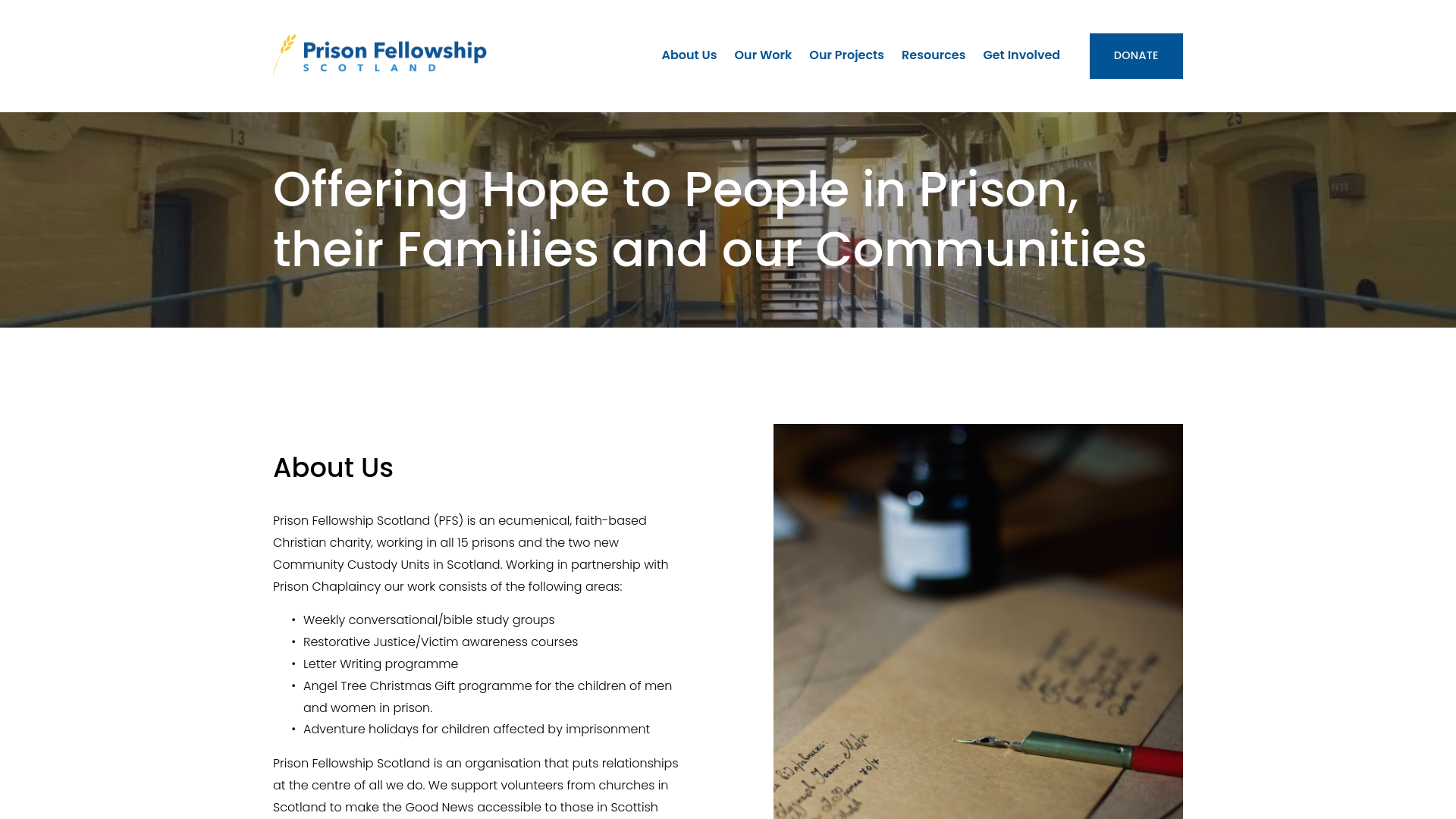 Website screenshot