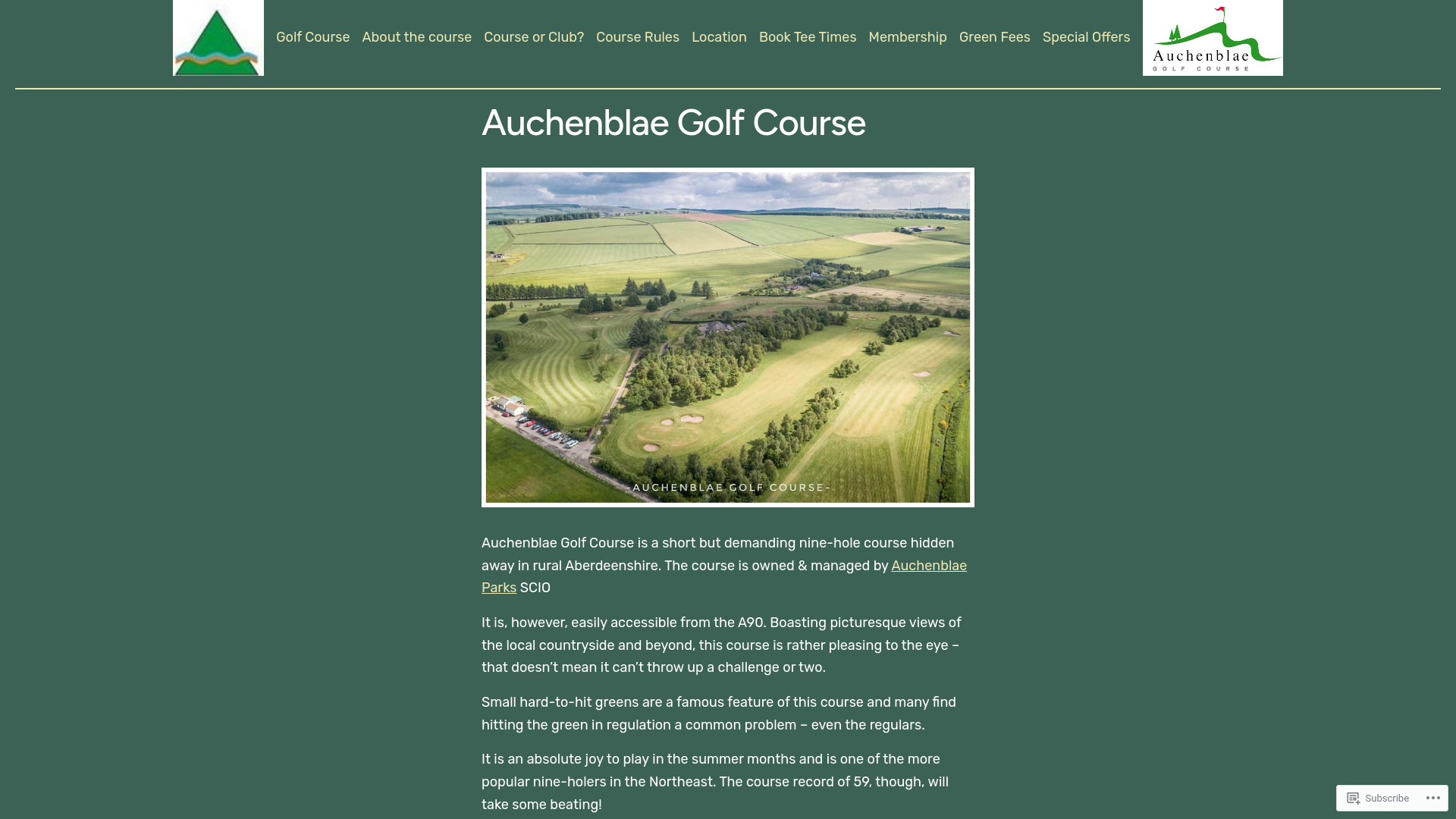 Website screenshot