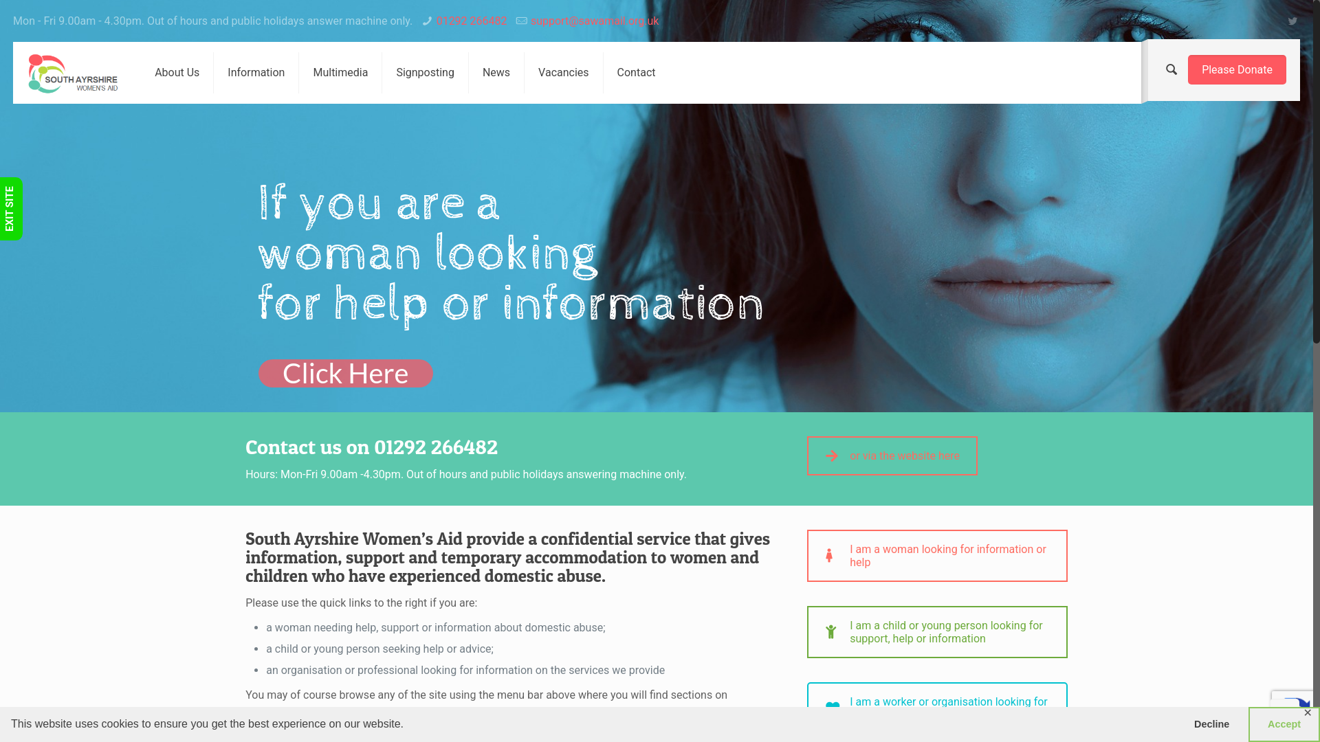 Website screenshot
