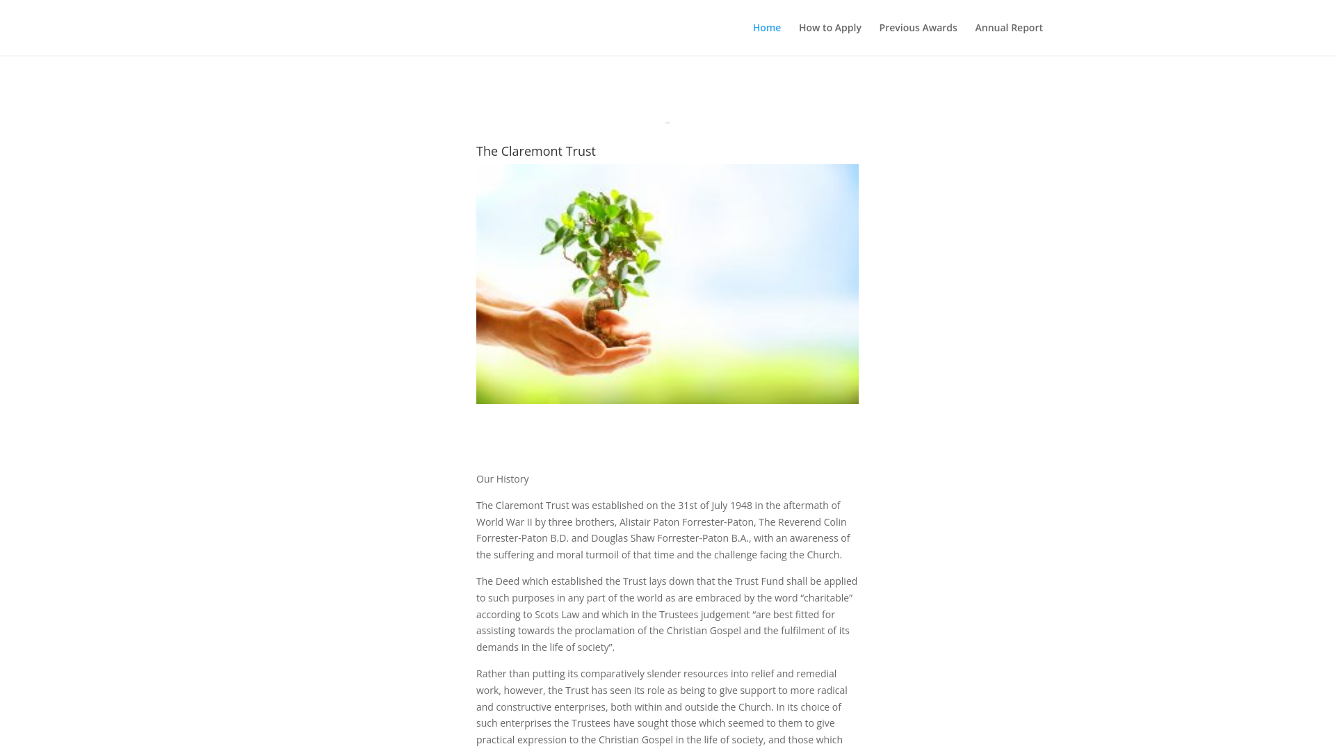 Website screenshot