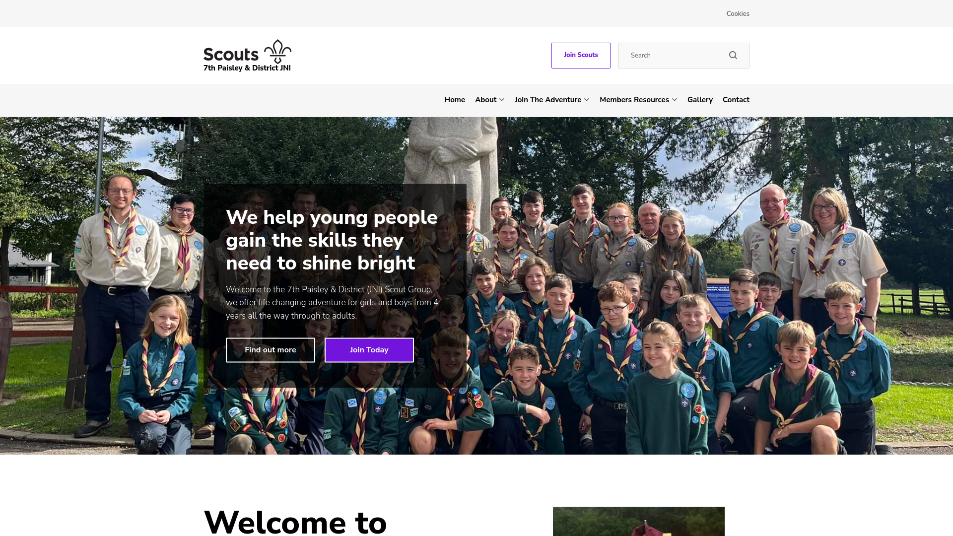 Website screenshot