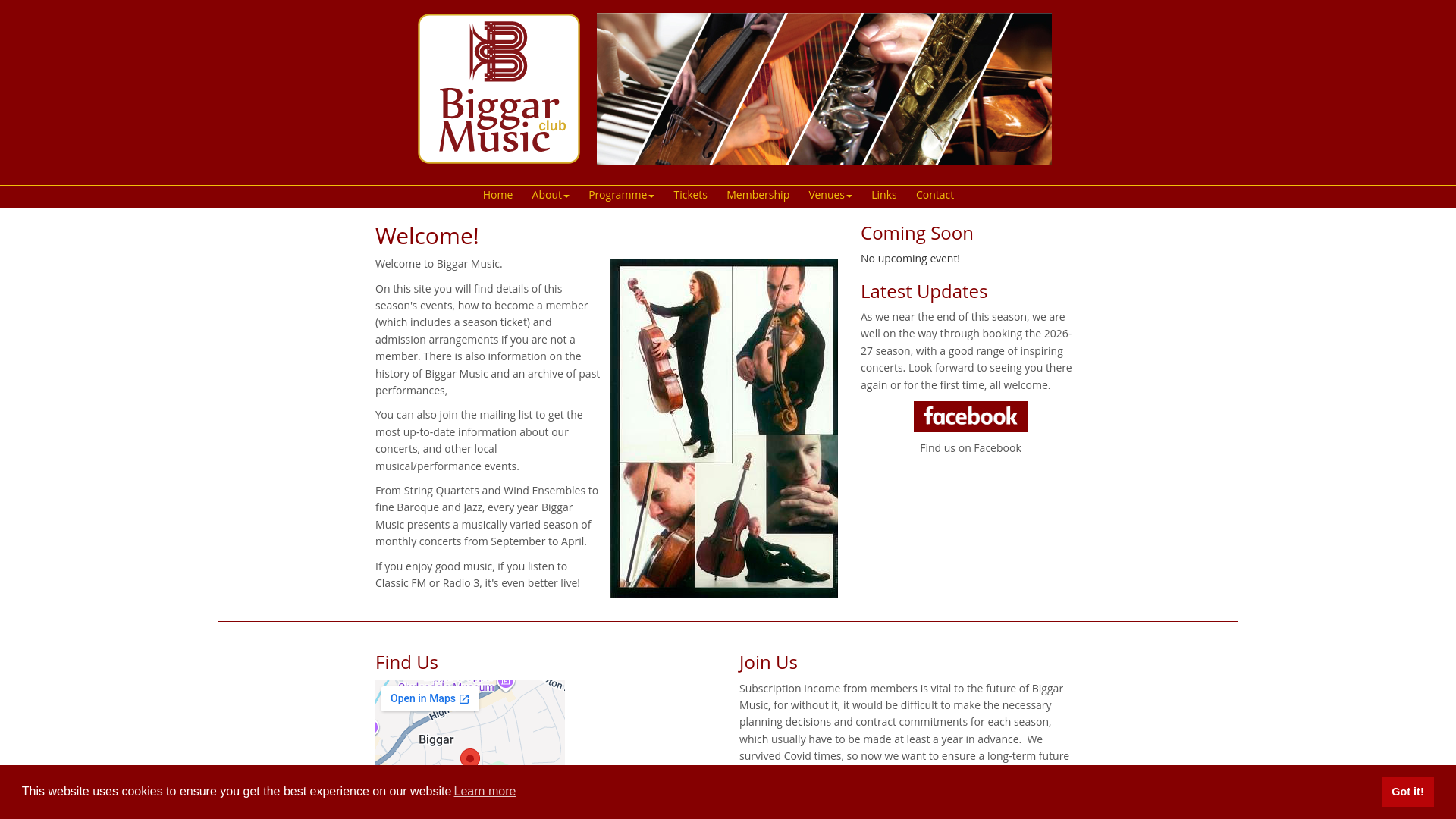 Website screenshot