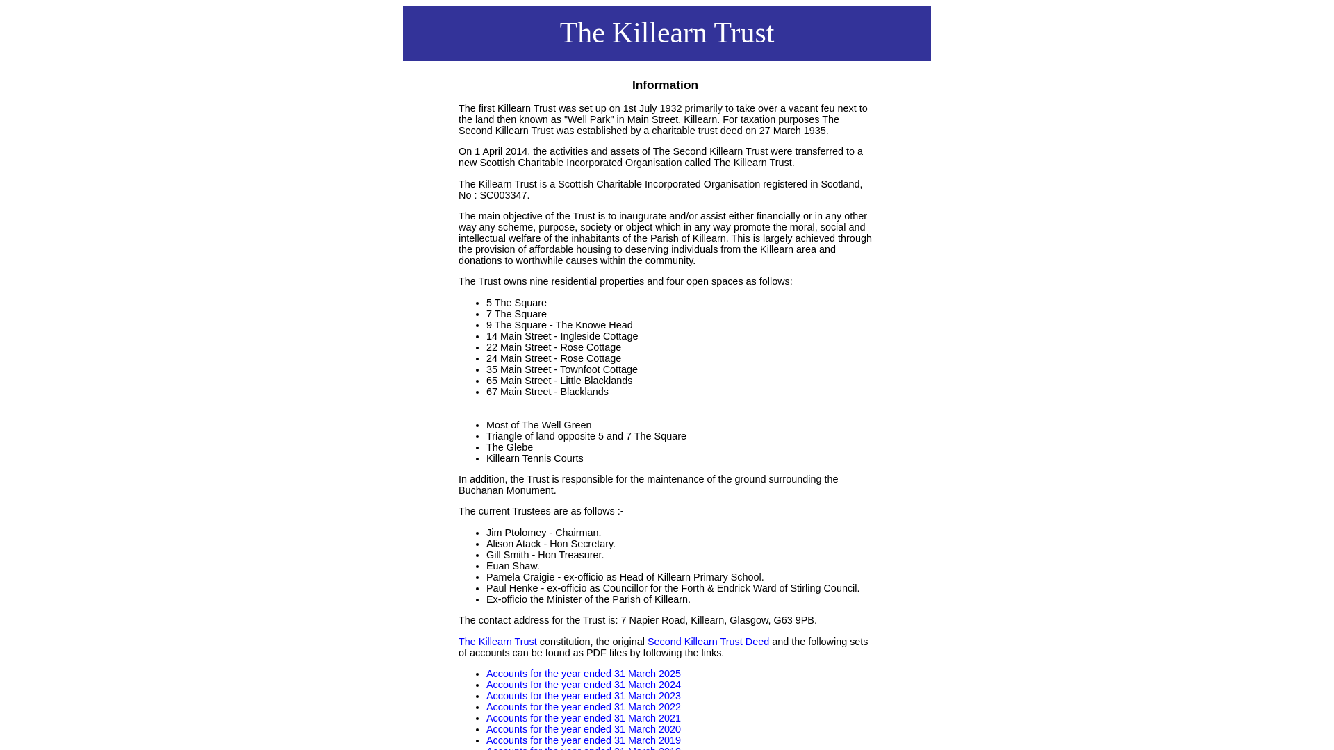 Website screenshot