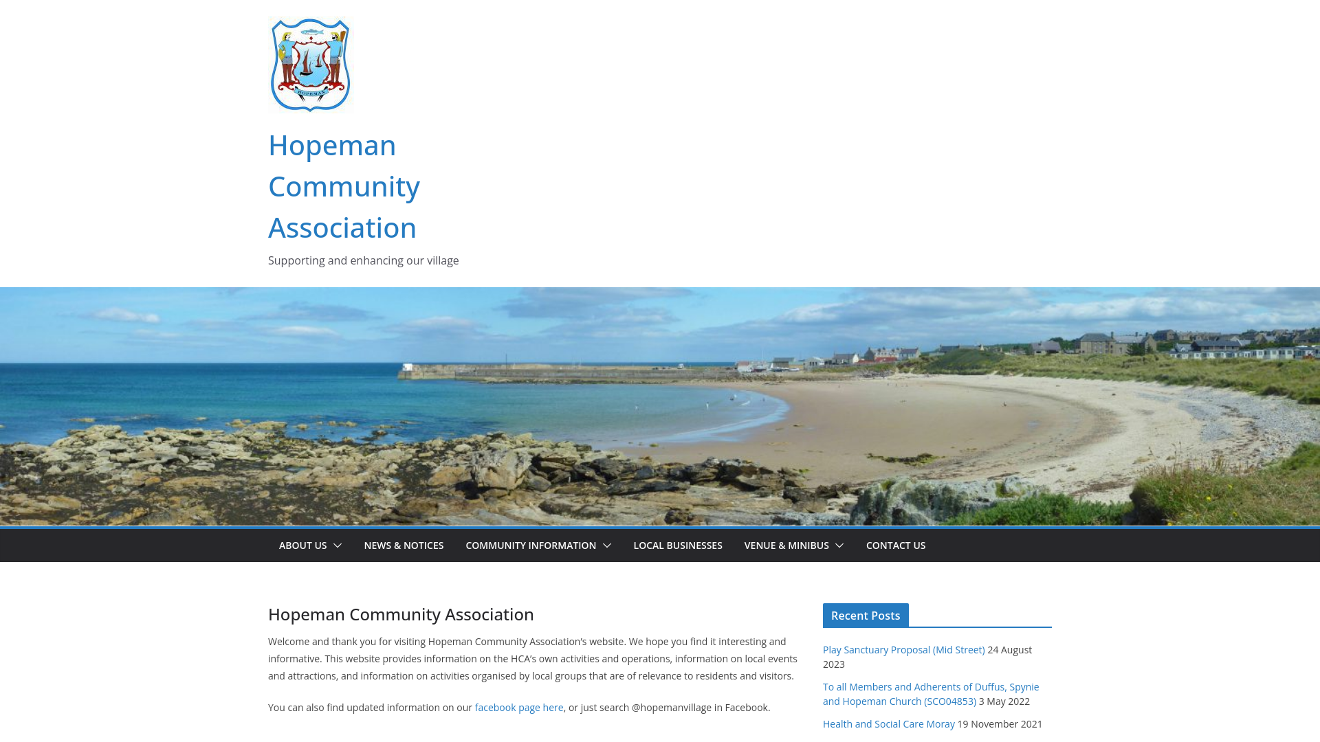 Website screenshot