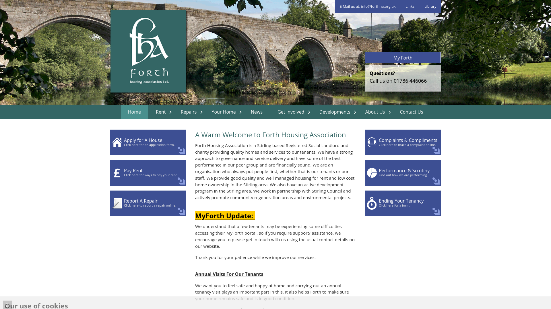 Website screenshot