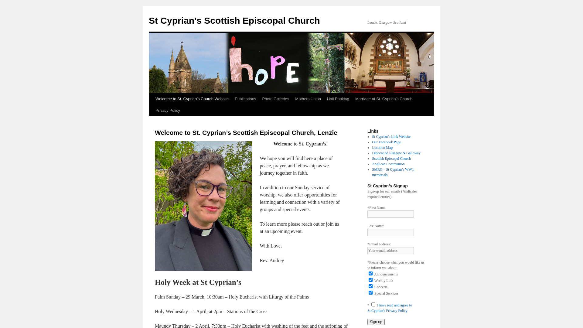 Website screenshot