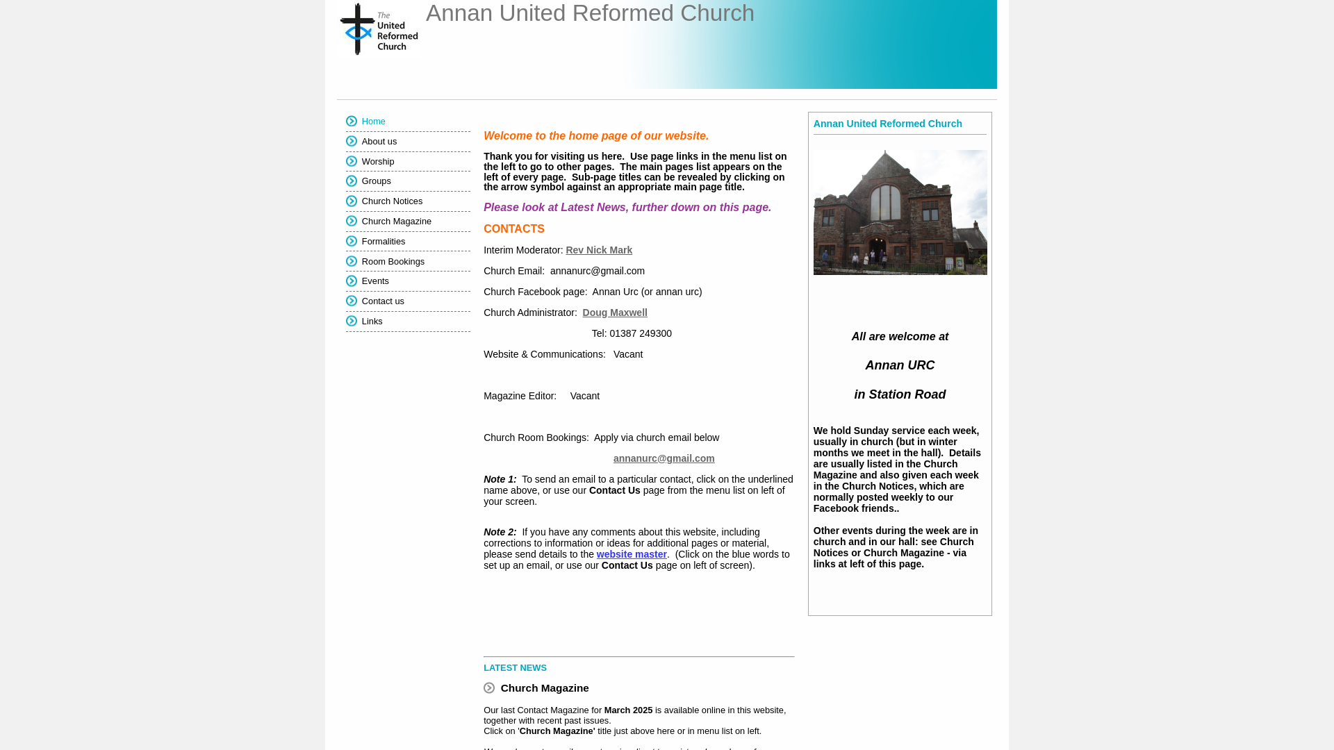 Website screenshot
