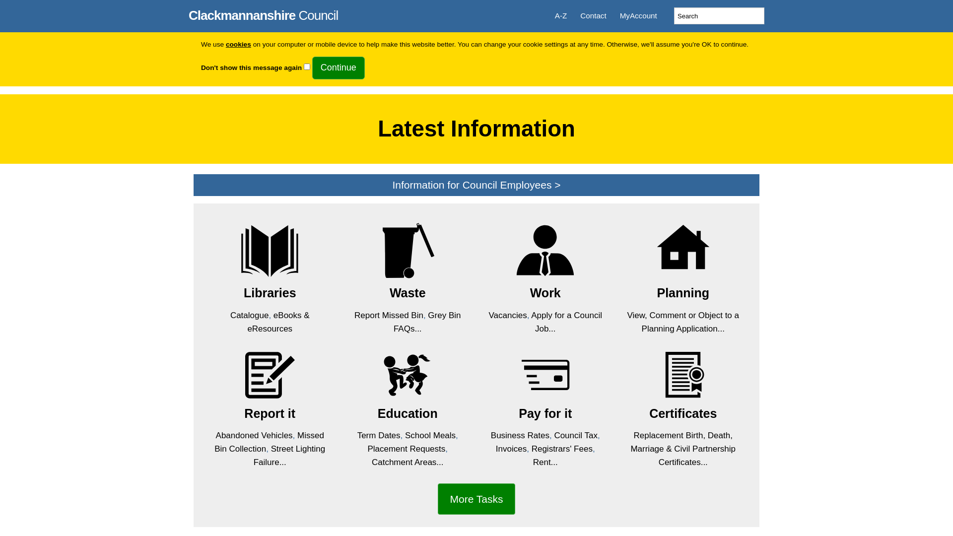 Website screenshot