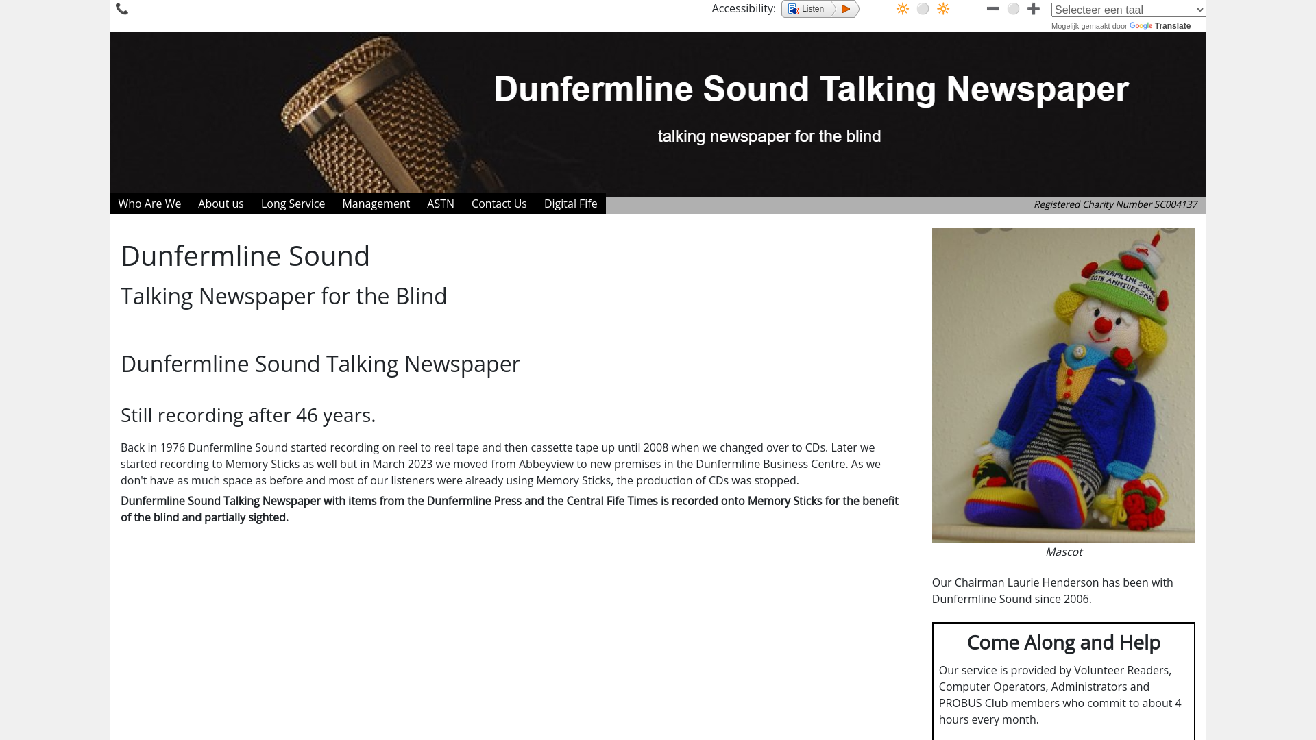 Website screenshot