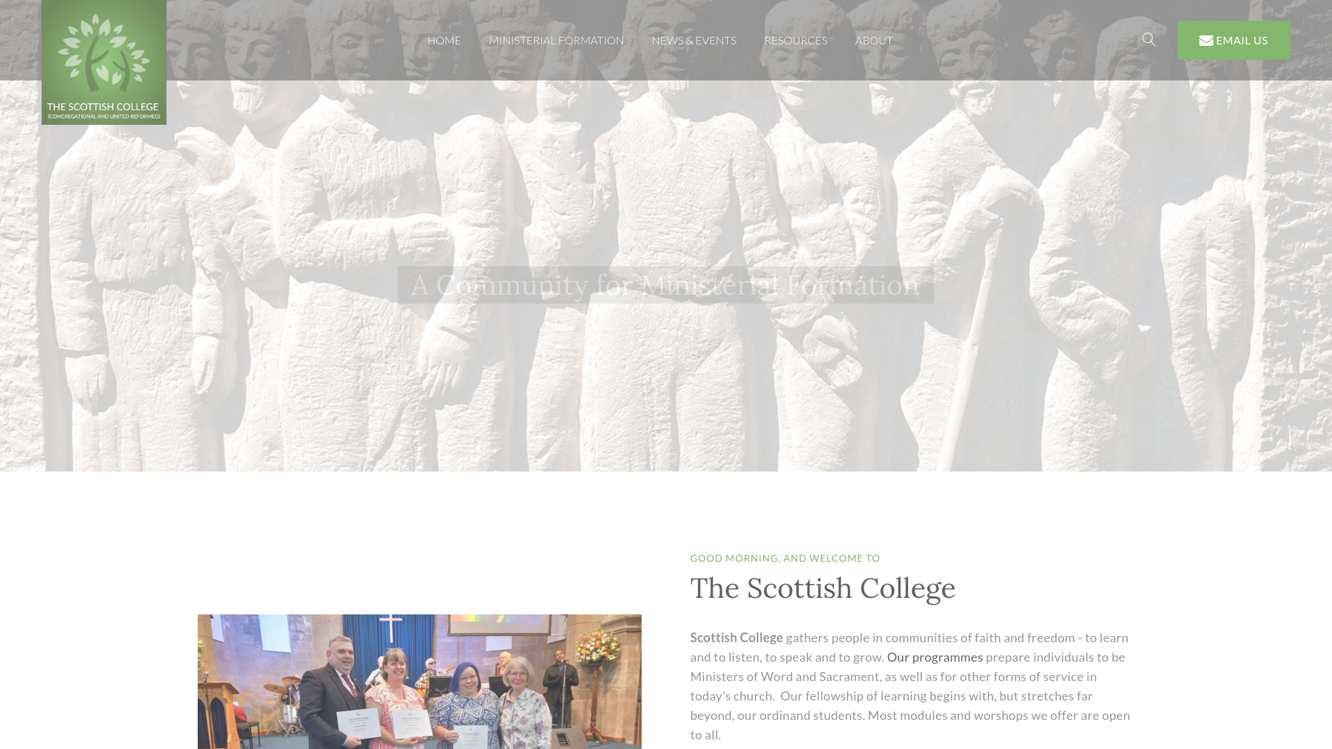 Website screenshot