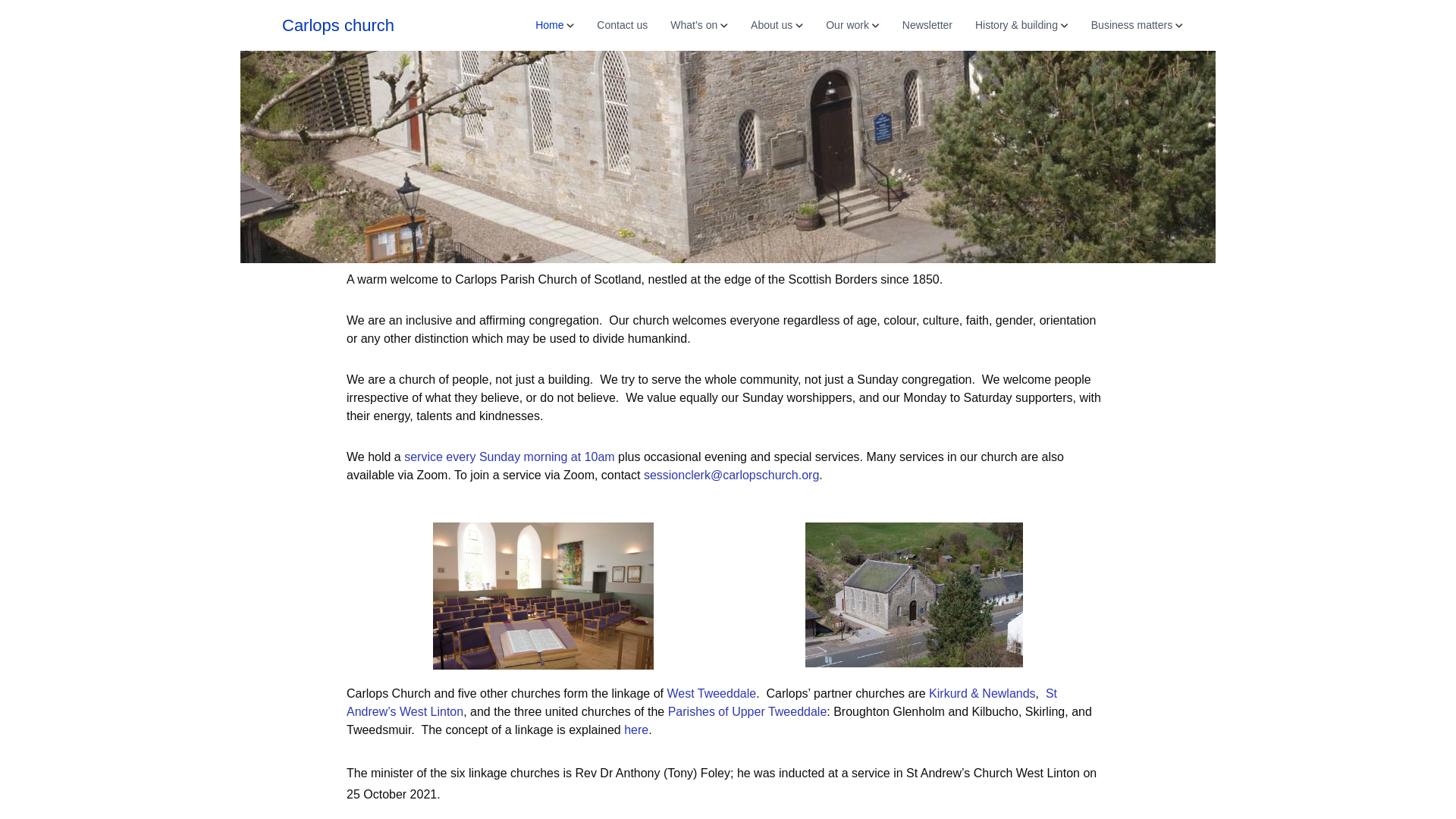 Website screenshot