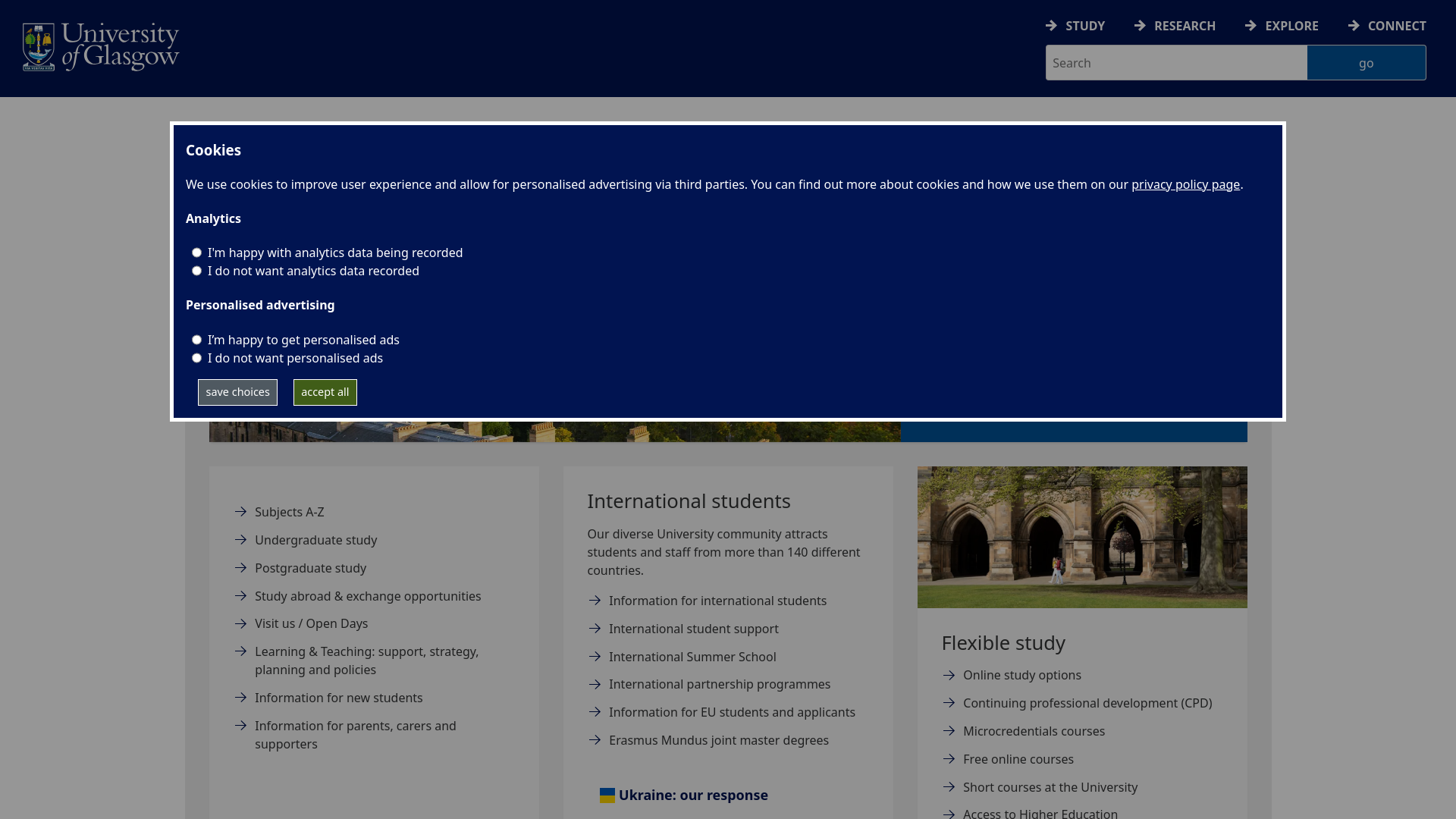 Website screenshot