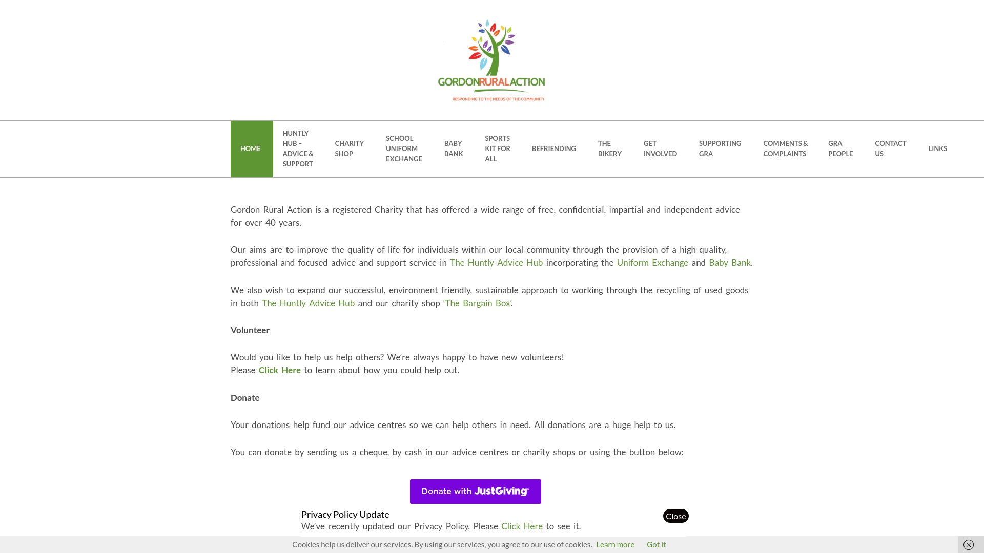 Website screenshot
