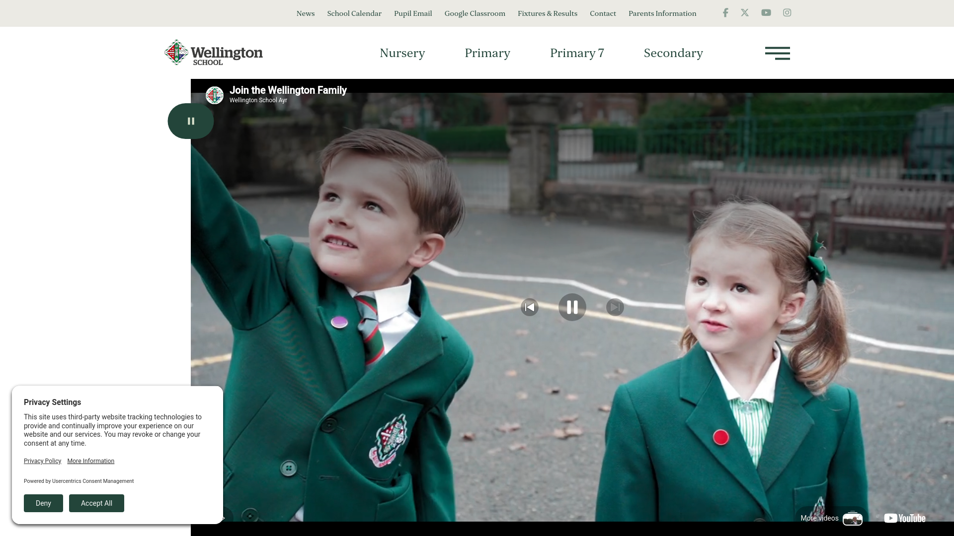 Website screenshot