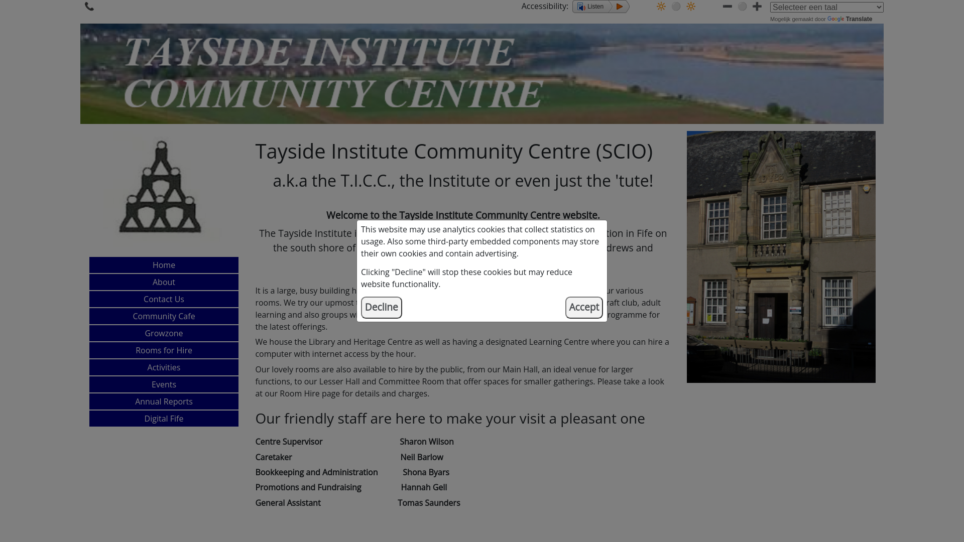 Website screenshot
