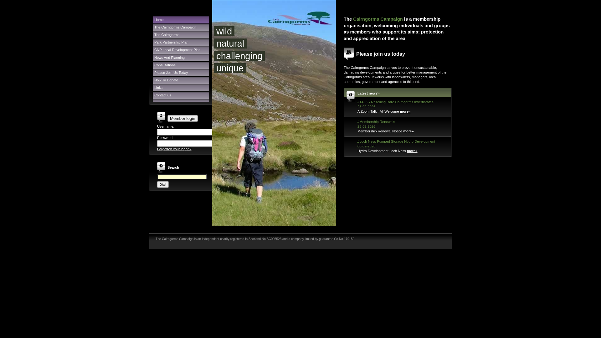 Website screenshot