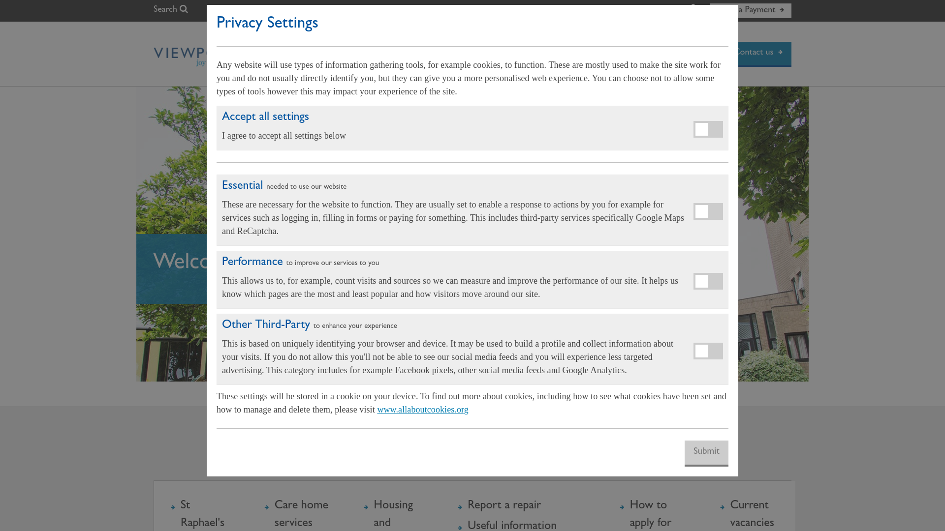 Website screenshot
