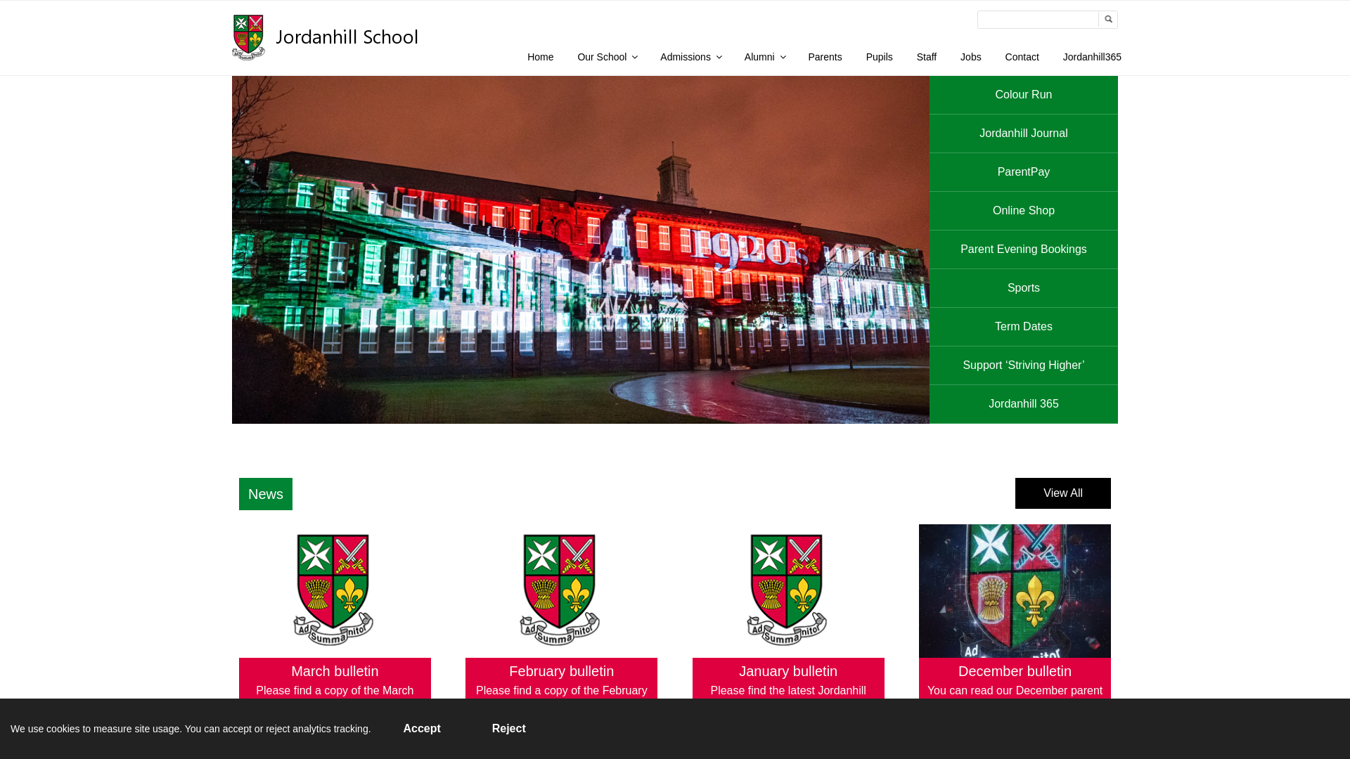Website screenshot