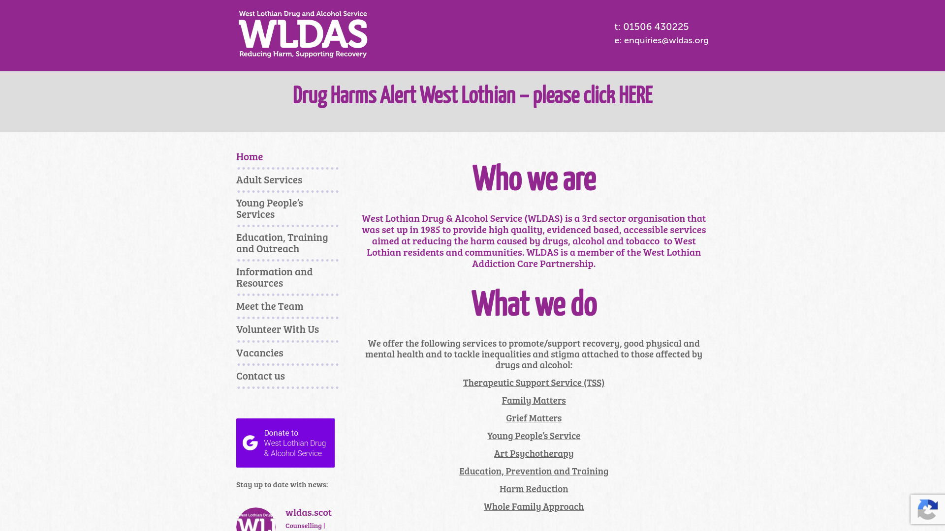 Website screenshot