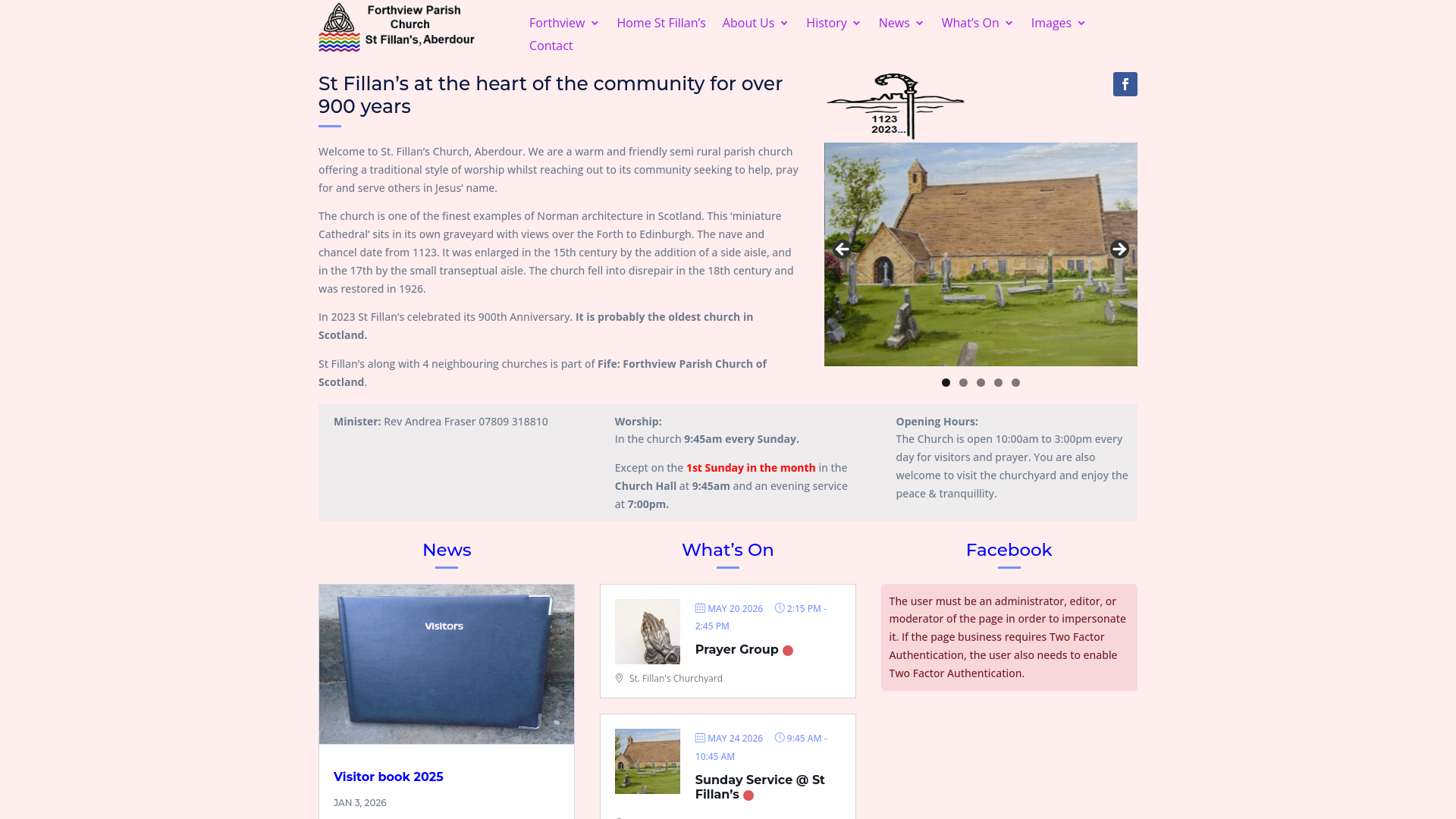 Website screenshot