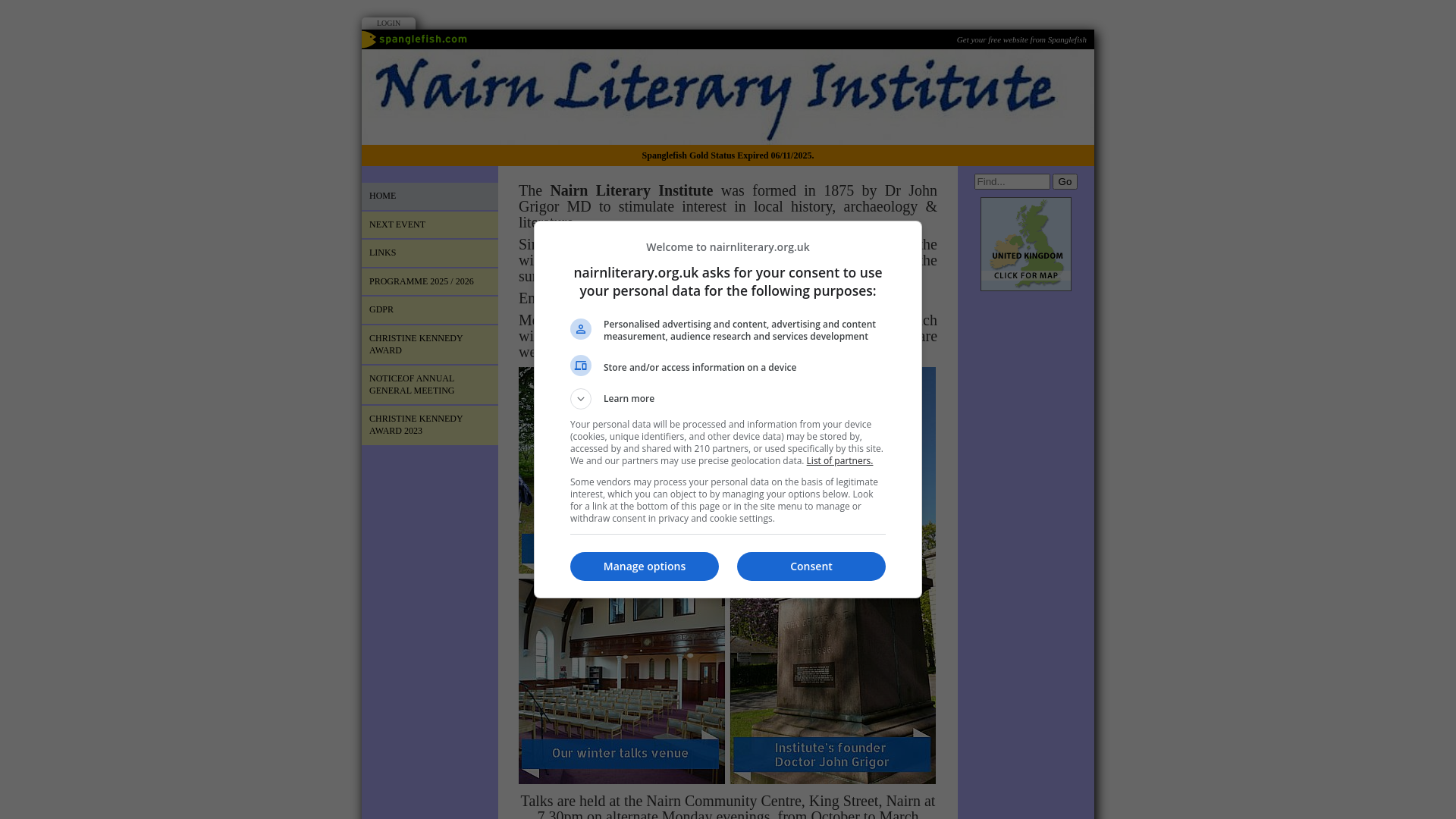 Website screenshot