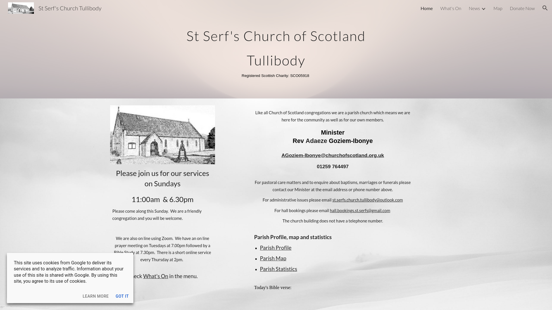Website screenshot