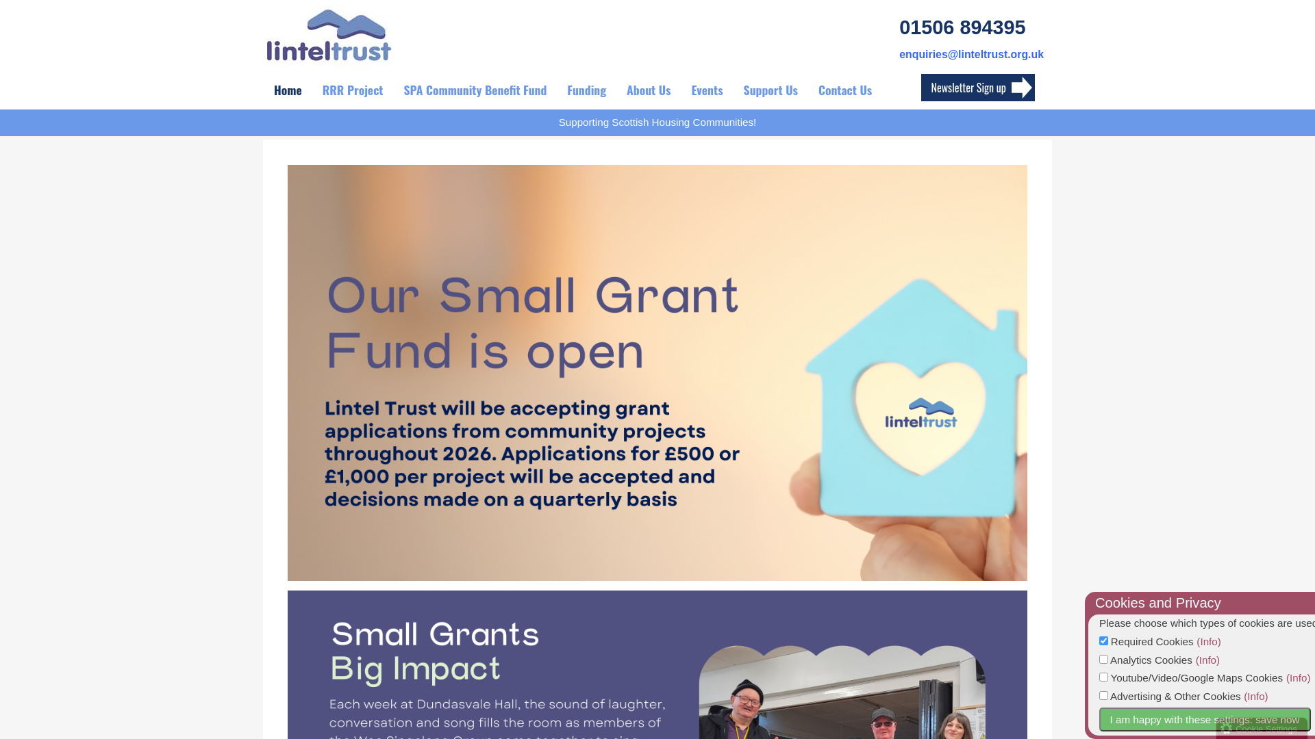 Website screenshot
