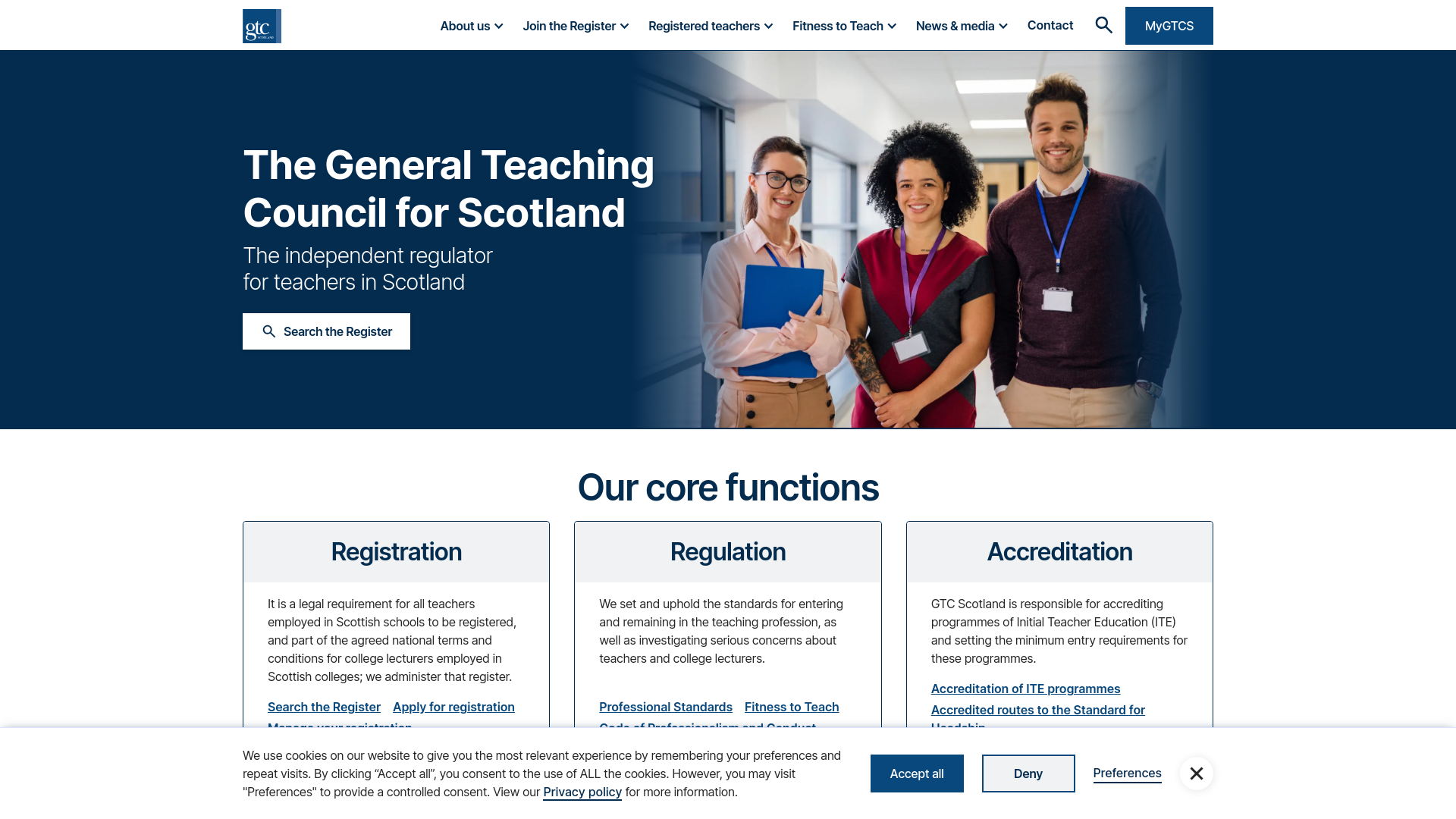 Website screenshot