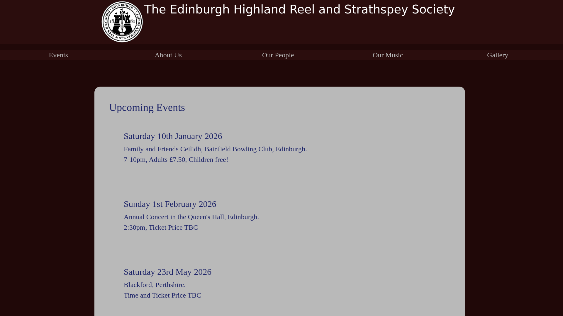 Website screenshot