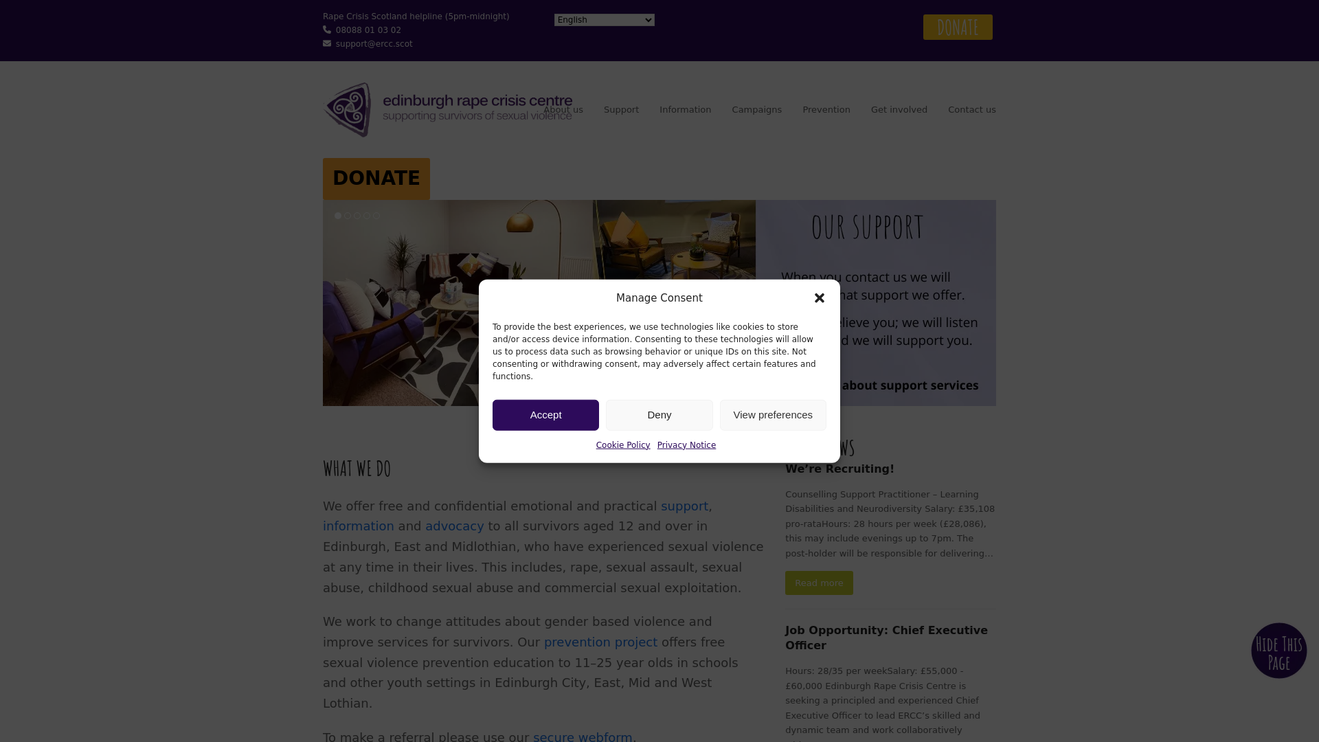 Website screenshot