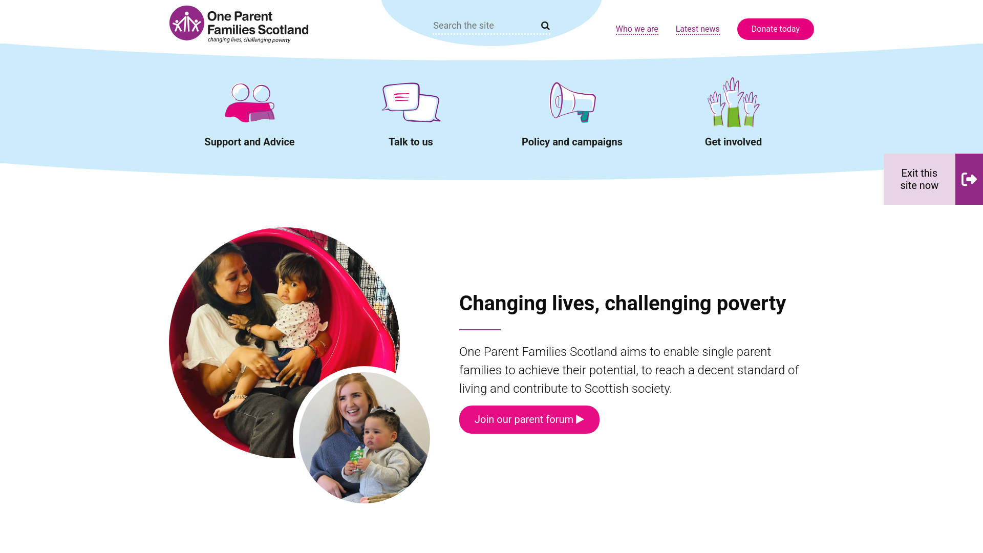 Website screenshot