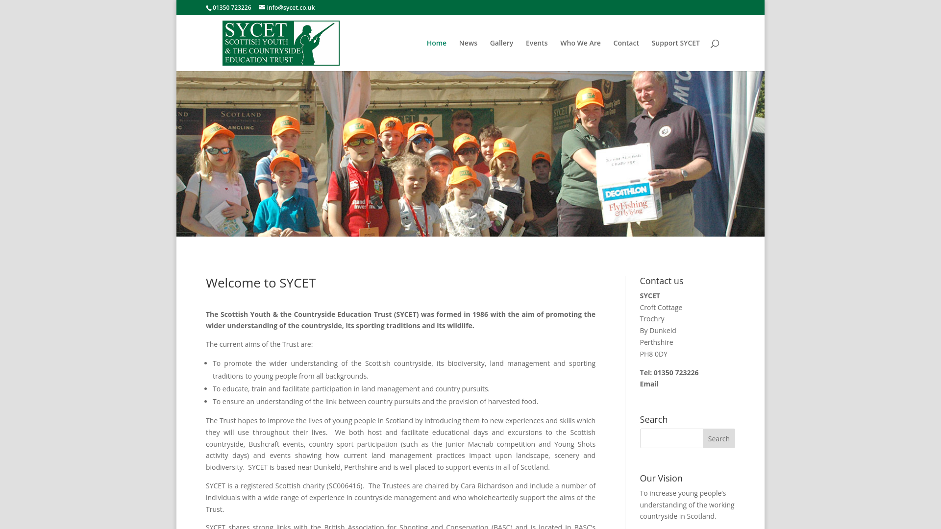 Website screenshot