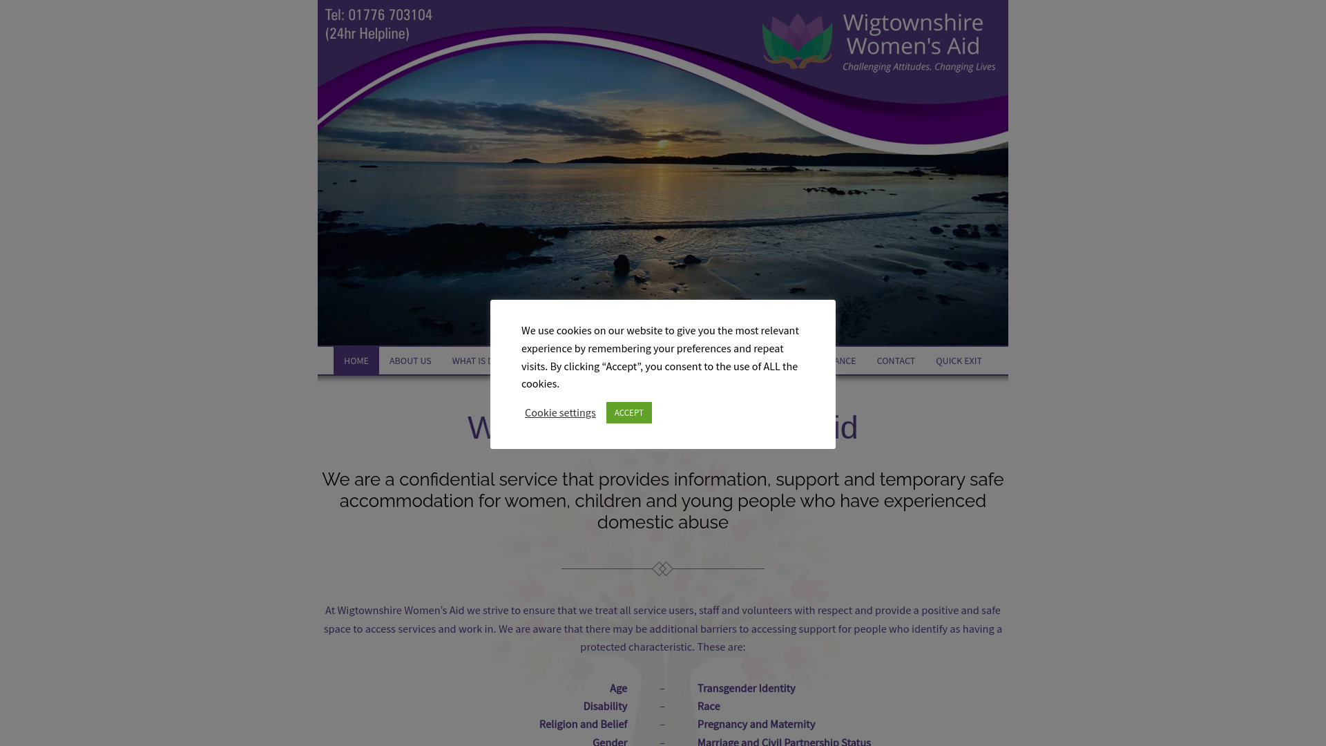 Website screenshot