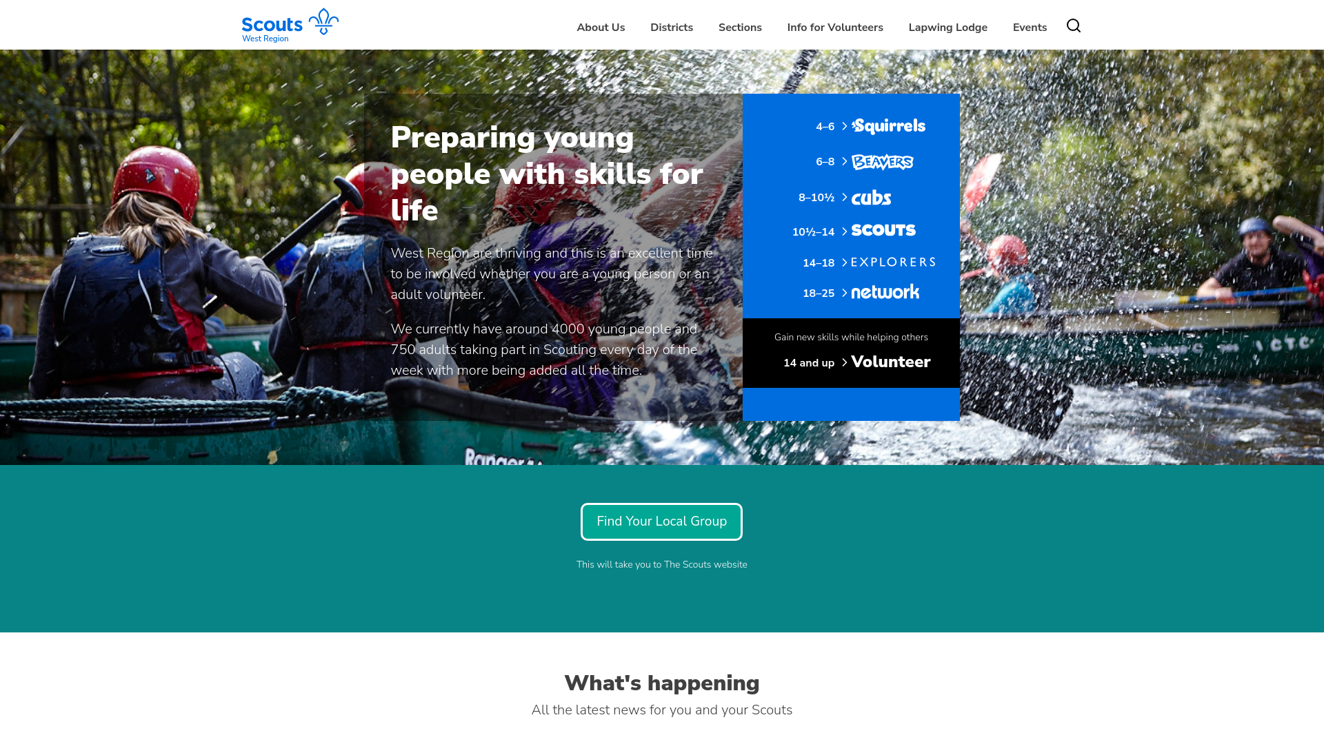 Website screenshot