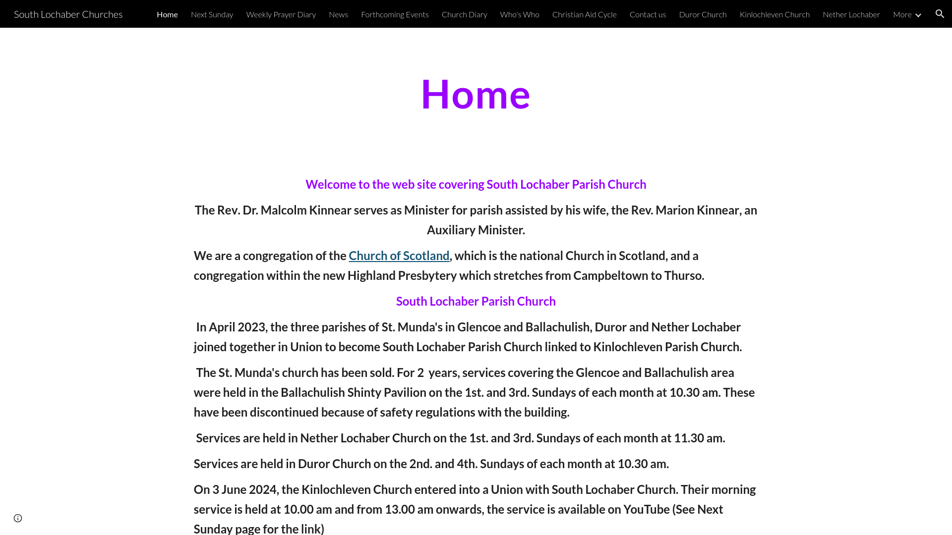 Website screenshot