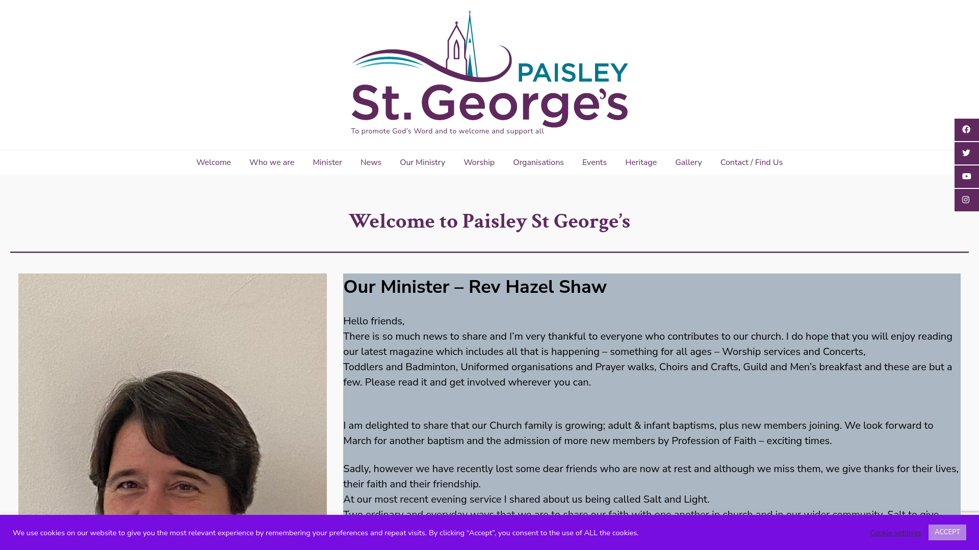 Website screenshot