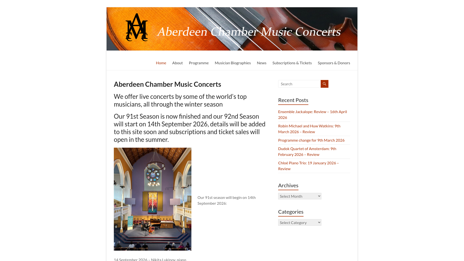 Website screenshot
