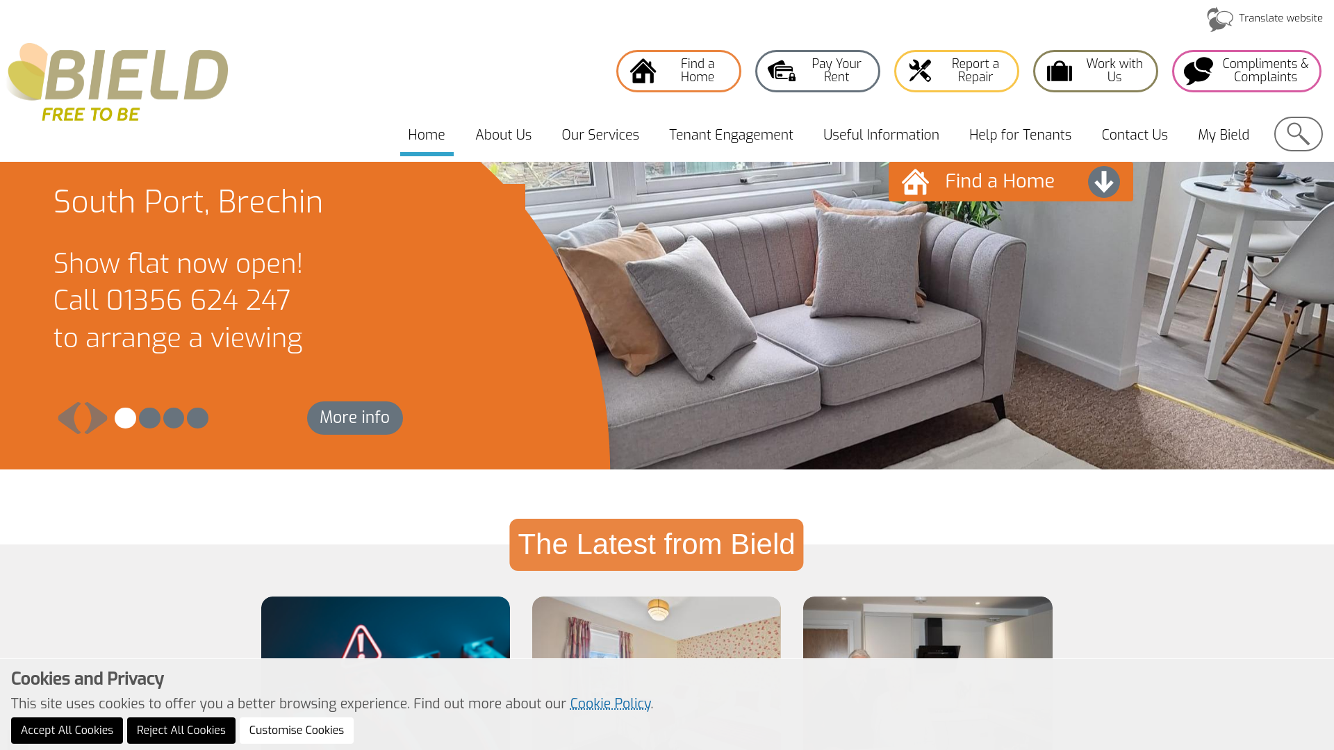Website screenshot