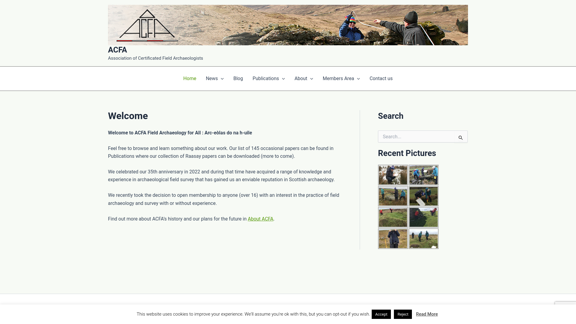 Website screenshot