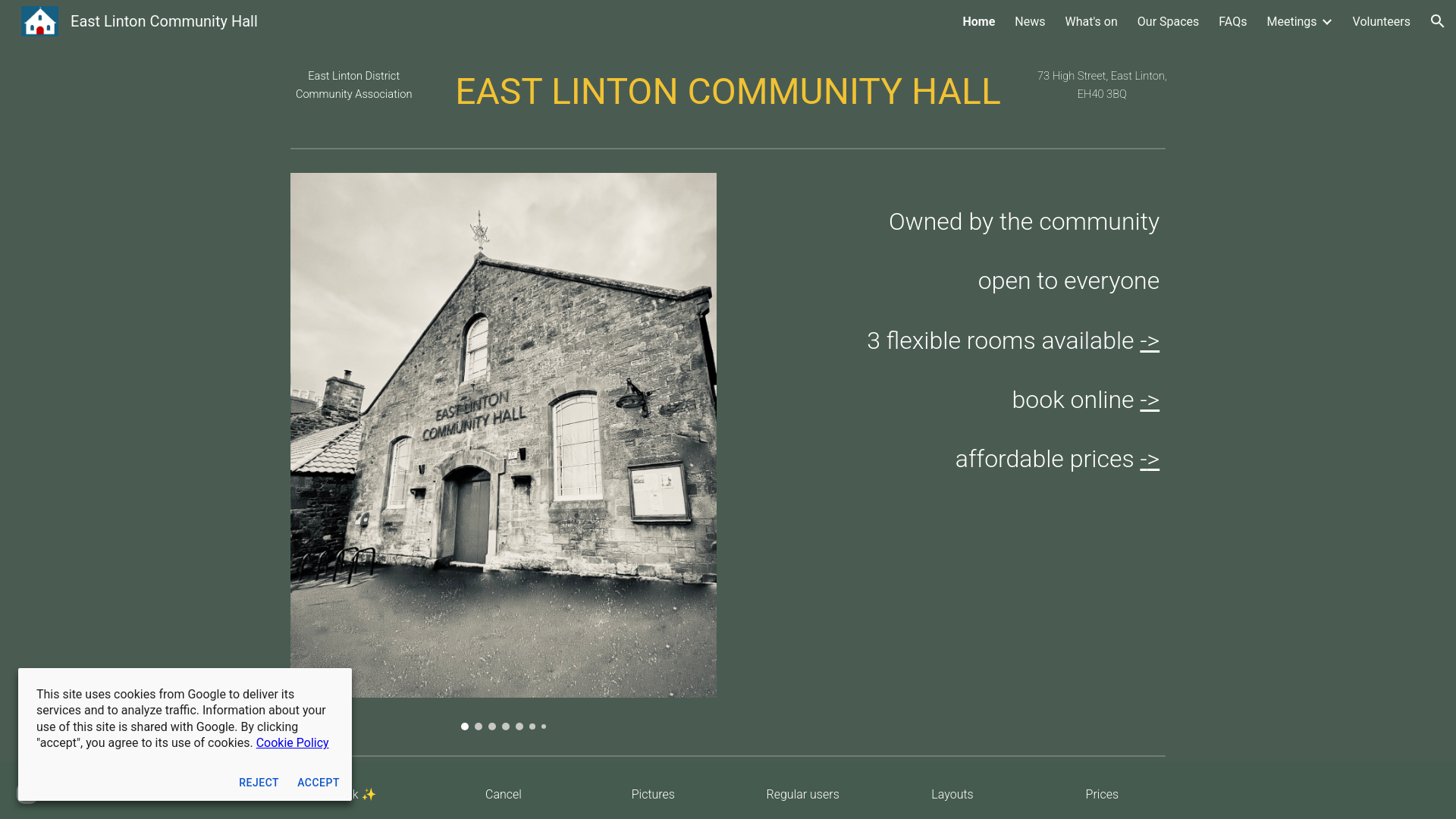 Website screenshot