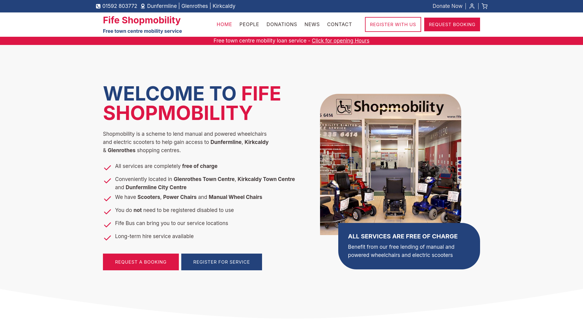 Website screenshot